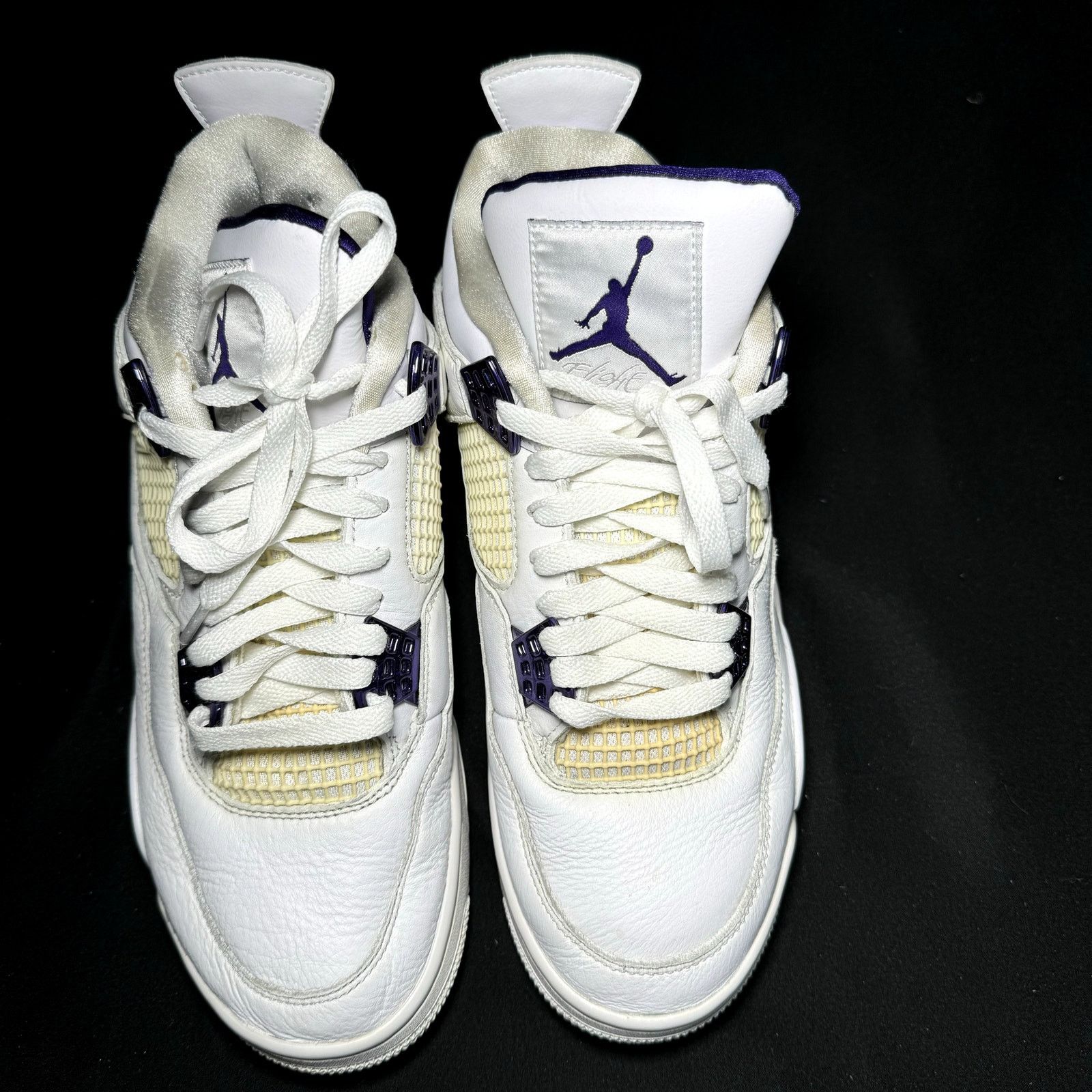Jordan Brand × Nike Size 9 - Nike Air Jordan 4 Retro Purple Metallic Men's Shoes Size US 9 / EU 42 - 4 Thumbnail