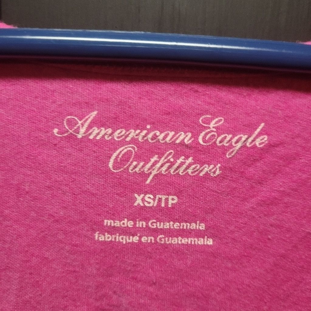 American Eagle Outfitters American Eagle Outfitters, cropped tank top, pink, euc, XS Size XS / US 0-2 / IT 36-38 - 3 Thumbnail