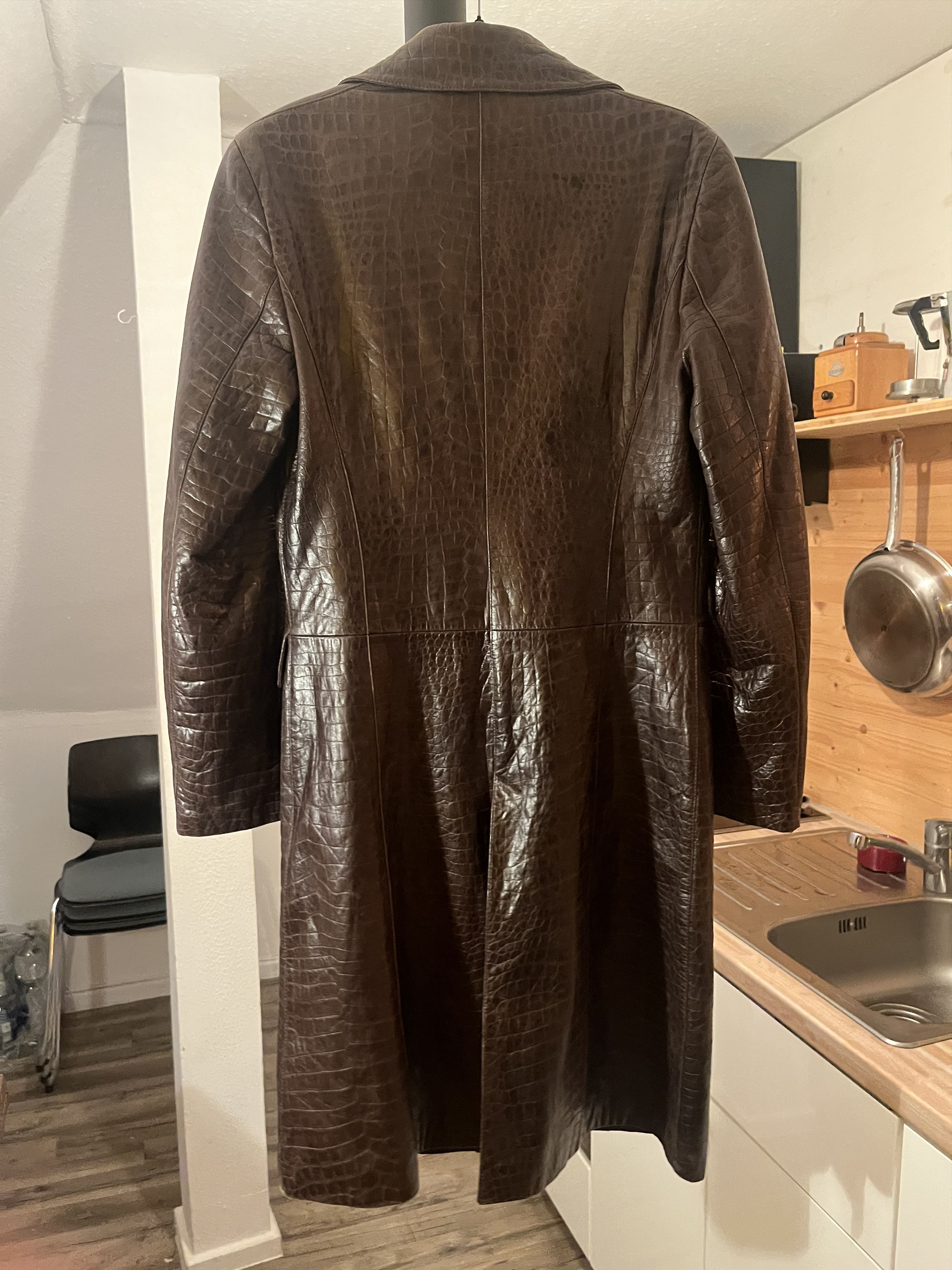 Other Italian Genuine Leather Coat by Genny Way Size S / US 4 / IT 40 - 3 Thumbnail
