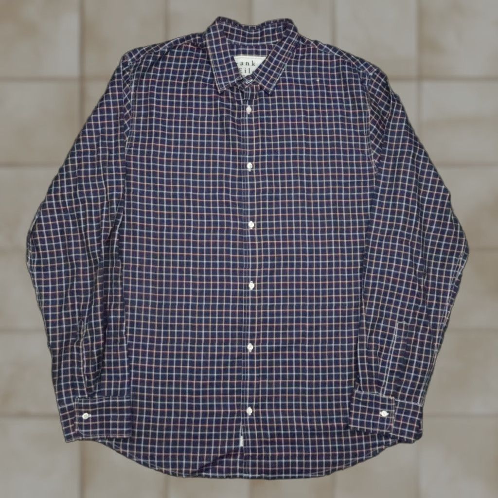 Frank & Eileen Frank & Eileen Button-Up Shirt Men’s 2XL Purple Check Long Sleeve Regular Fit Size US XXL / EU 58 / 5 - 1 Thumbnail