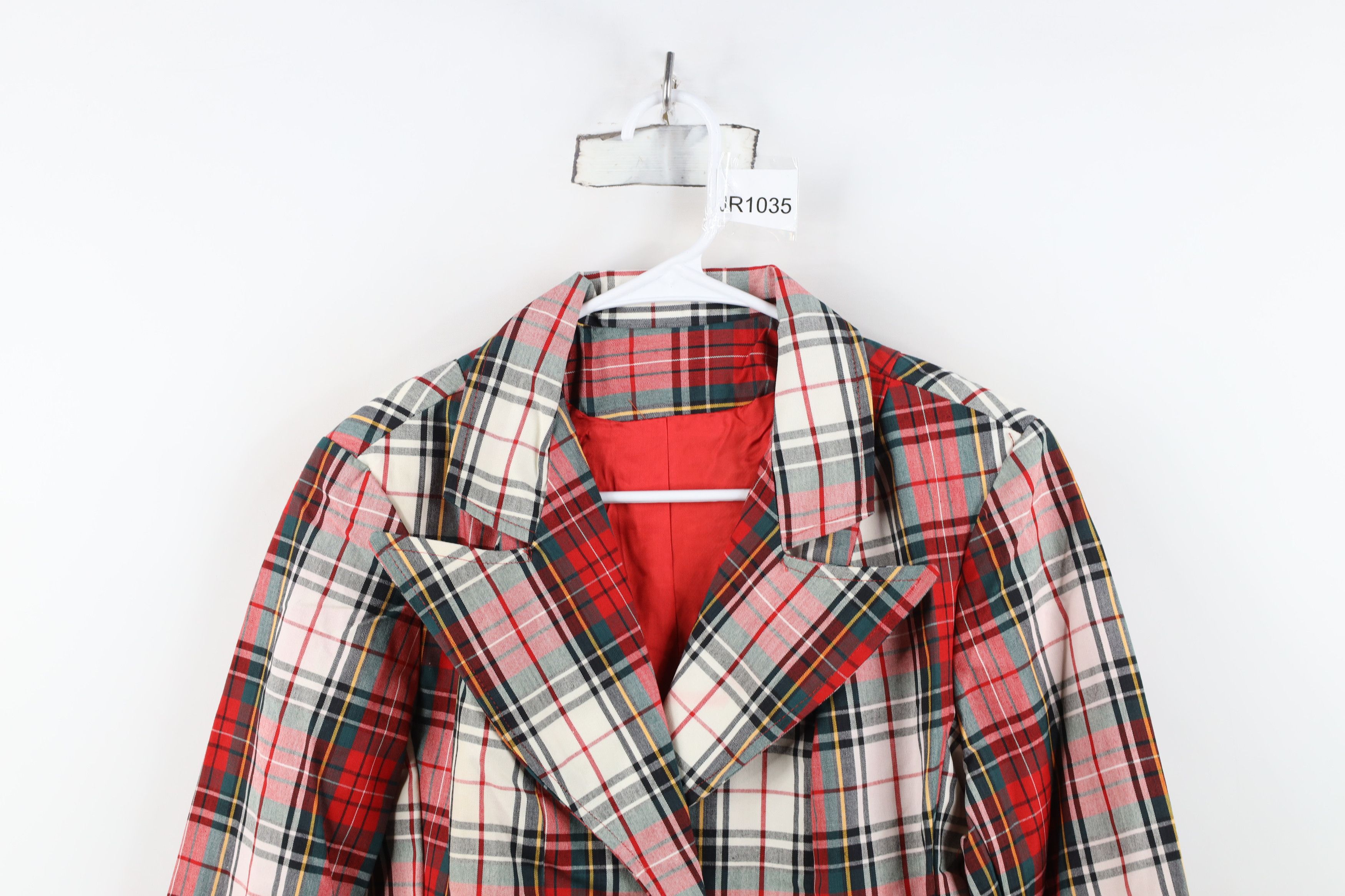 Vintage Deadstock Vintage 50s 60s Rockabilly Blazer Jacket Plaid USA Size XL / US 12-14 / IT 48-50 - 2 Thumbnail