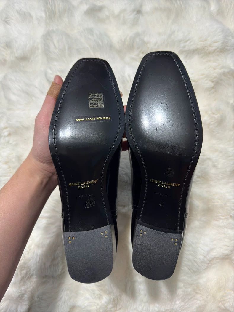 Saint Laurent Paris Saint laurent paris Gold buckle patent leather men's boots Size US 9 / EU 42 - 3 Thumbnail