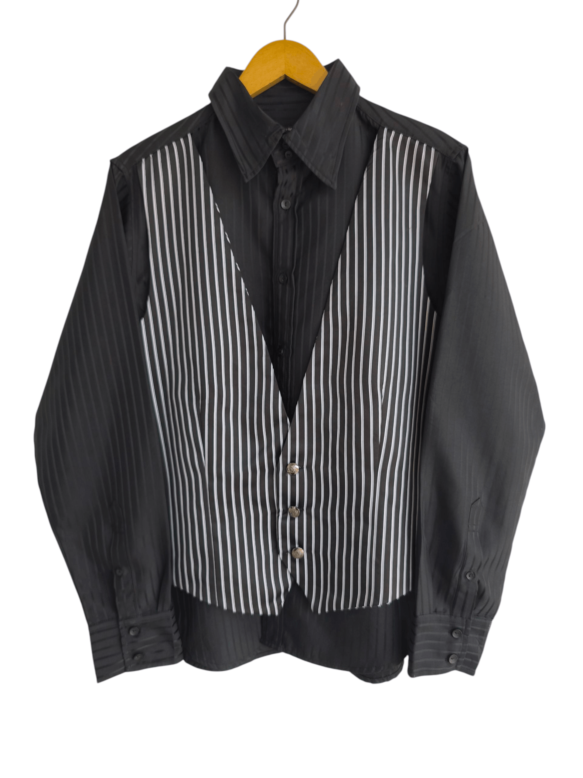 Comme des Garcons Homme Plus AD2000 Comme des garcons shirt vest stripe shirt Size US M / EU 48-50 / 2 - 1 Thumbnail