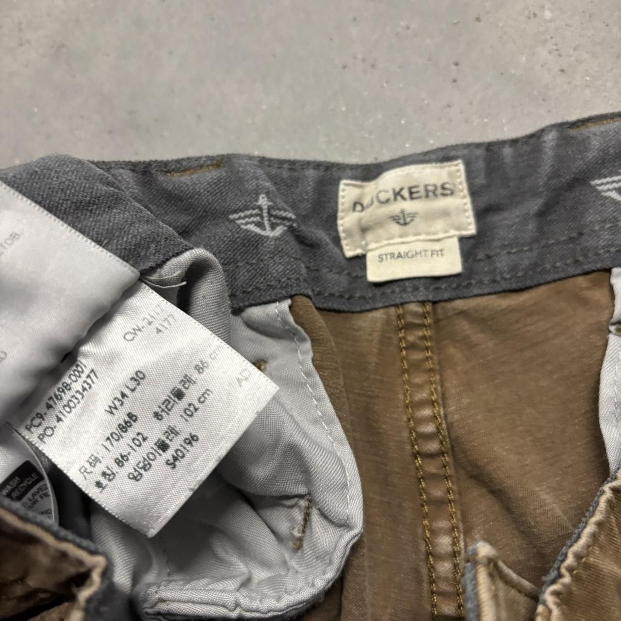 Japanese Brand × Vintage Crazy Vintage Y2K/2000s Brown Workwear Essential Casual Pants! Size US 32 / EU 48 - 7 Thumbnail