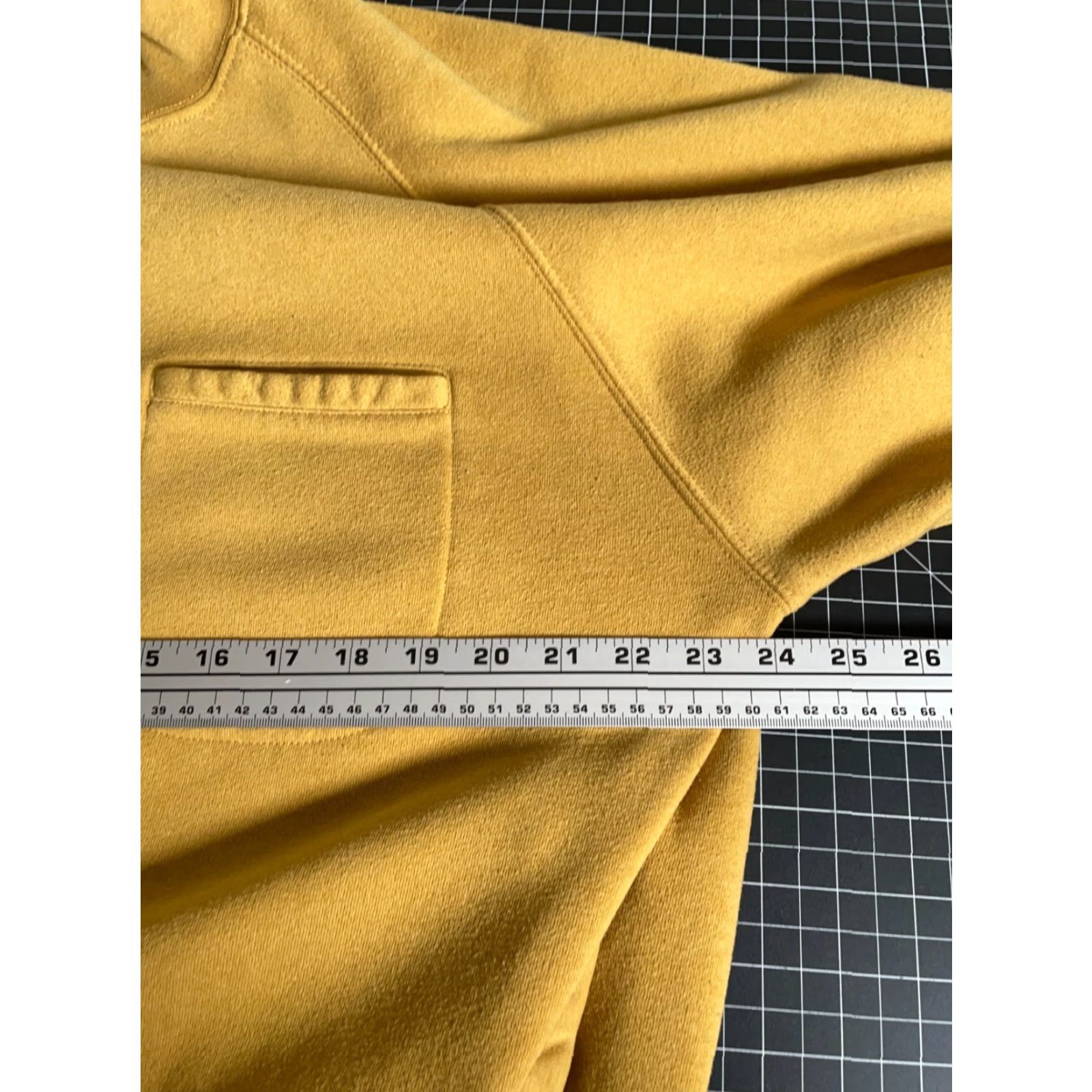 Vintage VINTAGE Sweatshirt Main Selling Point: Pocket Crewneck Raglan Sleeves 90s Brown Yellow XL Mens Pullover Lightweight 80s 90s Retro Pockets Mens Size US XL / EU 56 / 4 - 5 Thumbnail
