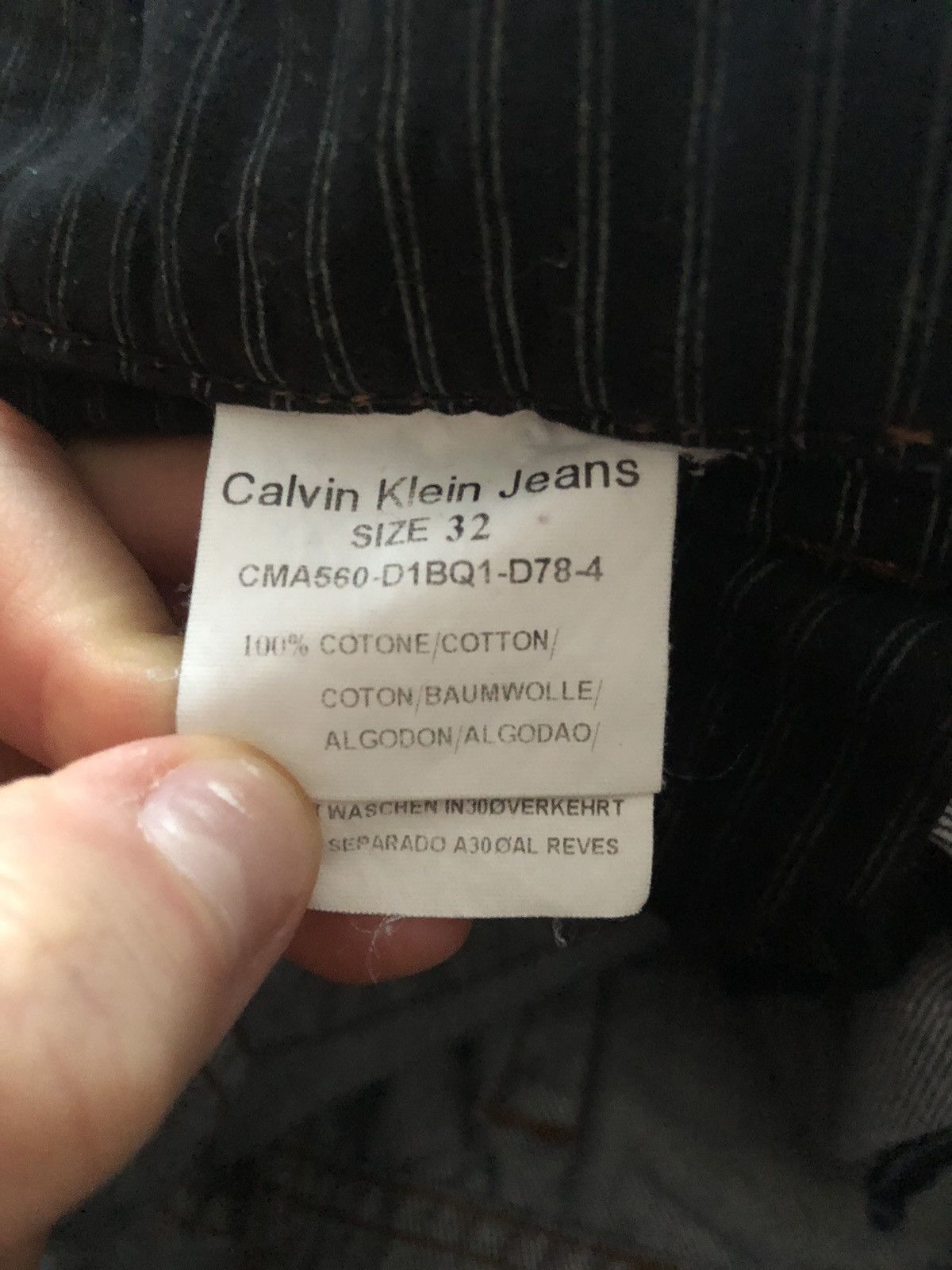 Calvin Klein CALVIN KLEIN JEANS VINTAGE SLIM FIT DENIM PANTS Size US 32 / EU 48 - 5 Thumbnail