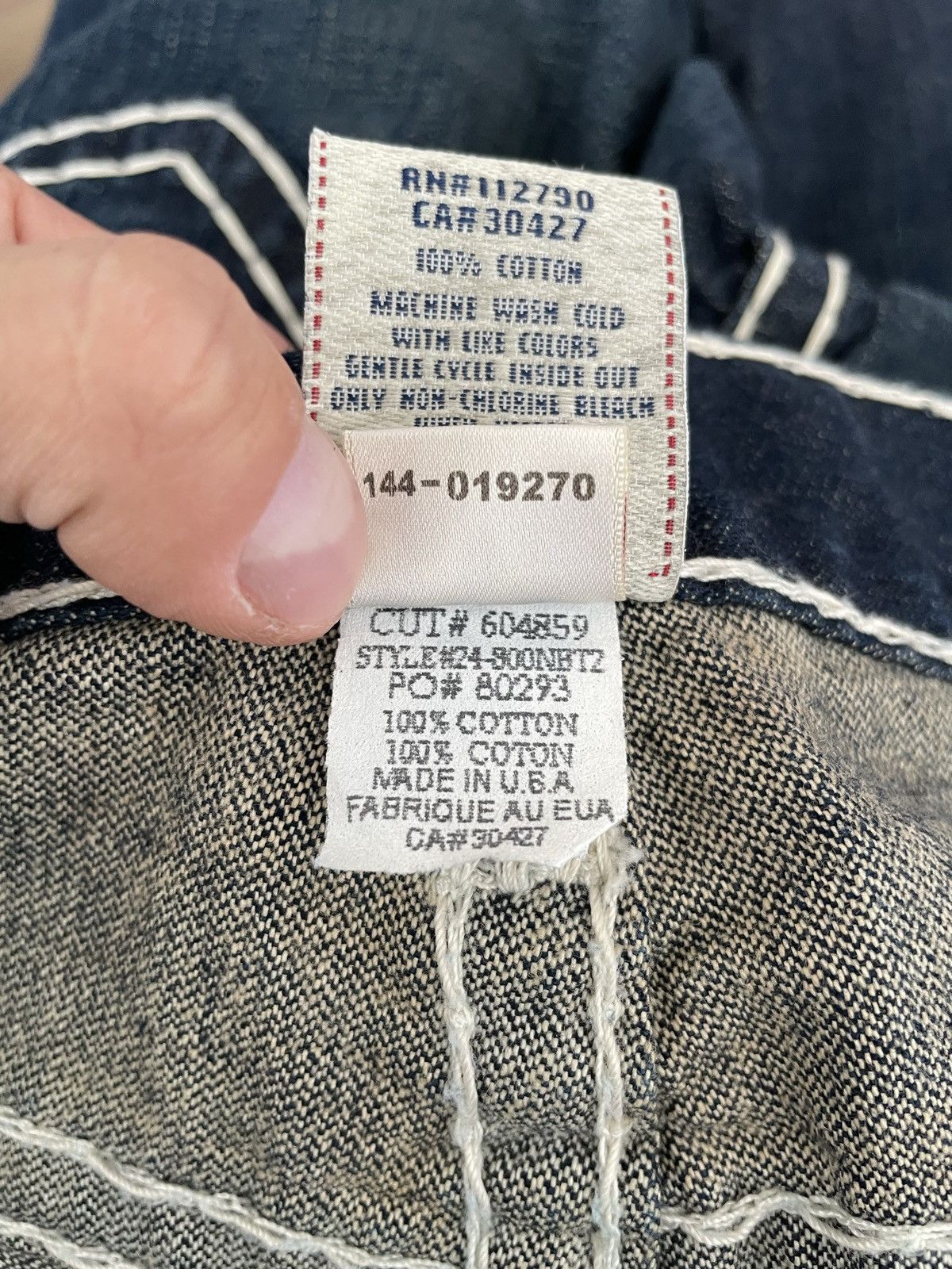 True Religion × Vintage True Religion Vintage Y2k Denim Jeans Trousers Pants Swag Size US 31 - 12 Thumbnail