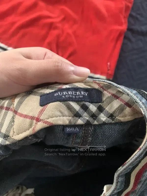 Burberry Burberry Blue Cotton A-Line Skirt for Women. Size 22" - 5 Thumbnail