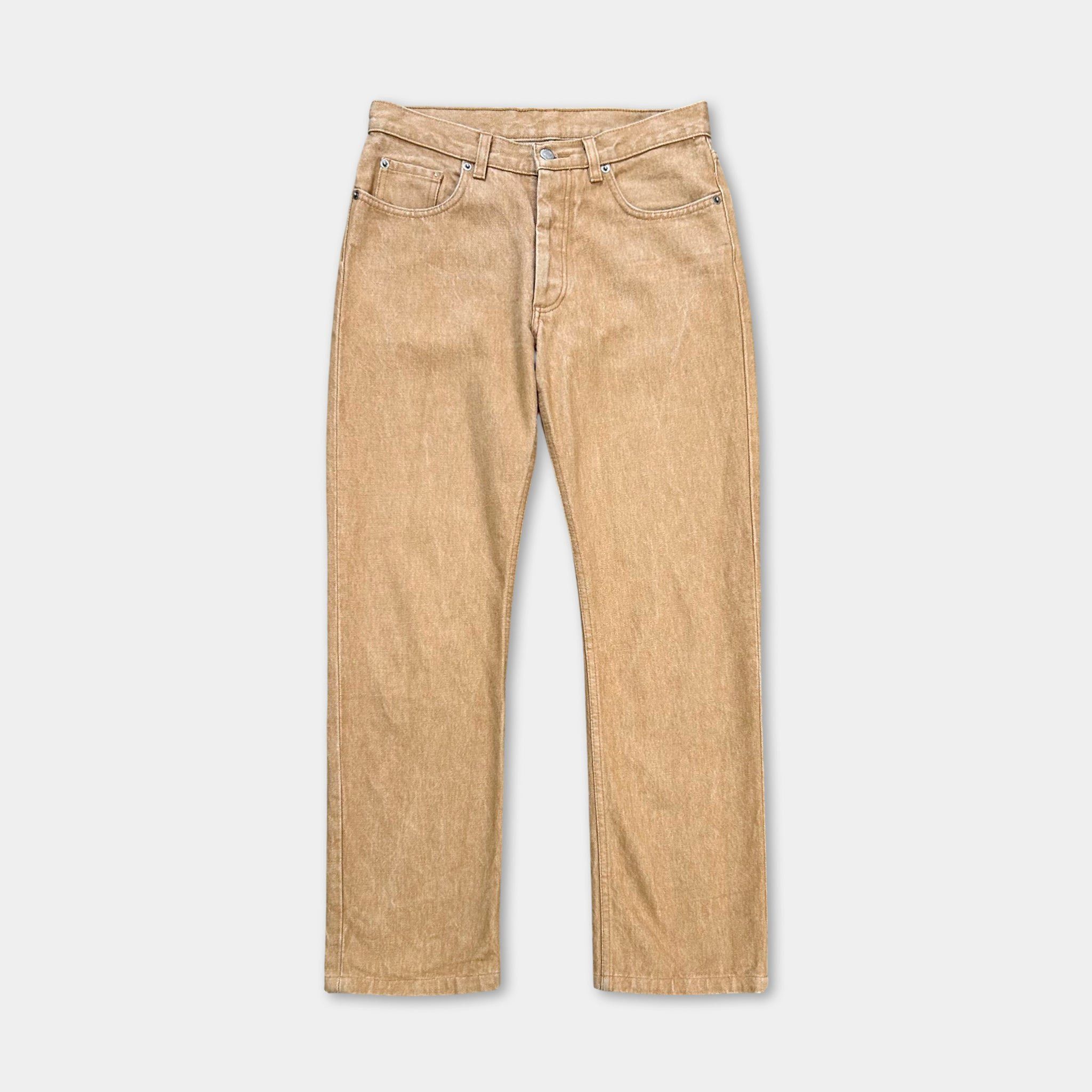 Helmut Lang Helmut Lang Classic Straight Leg Beige Brown Pants Size US 30 / EU 46 - 1 Thumbnail