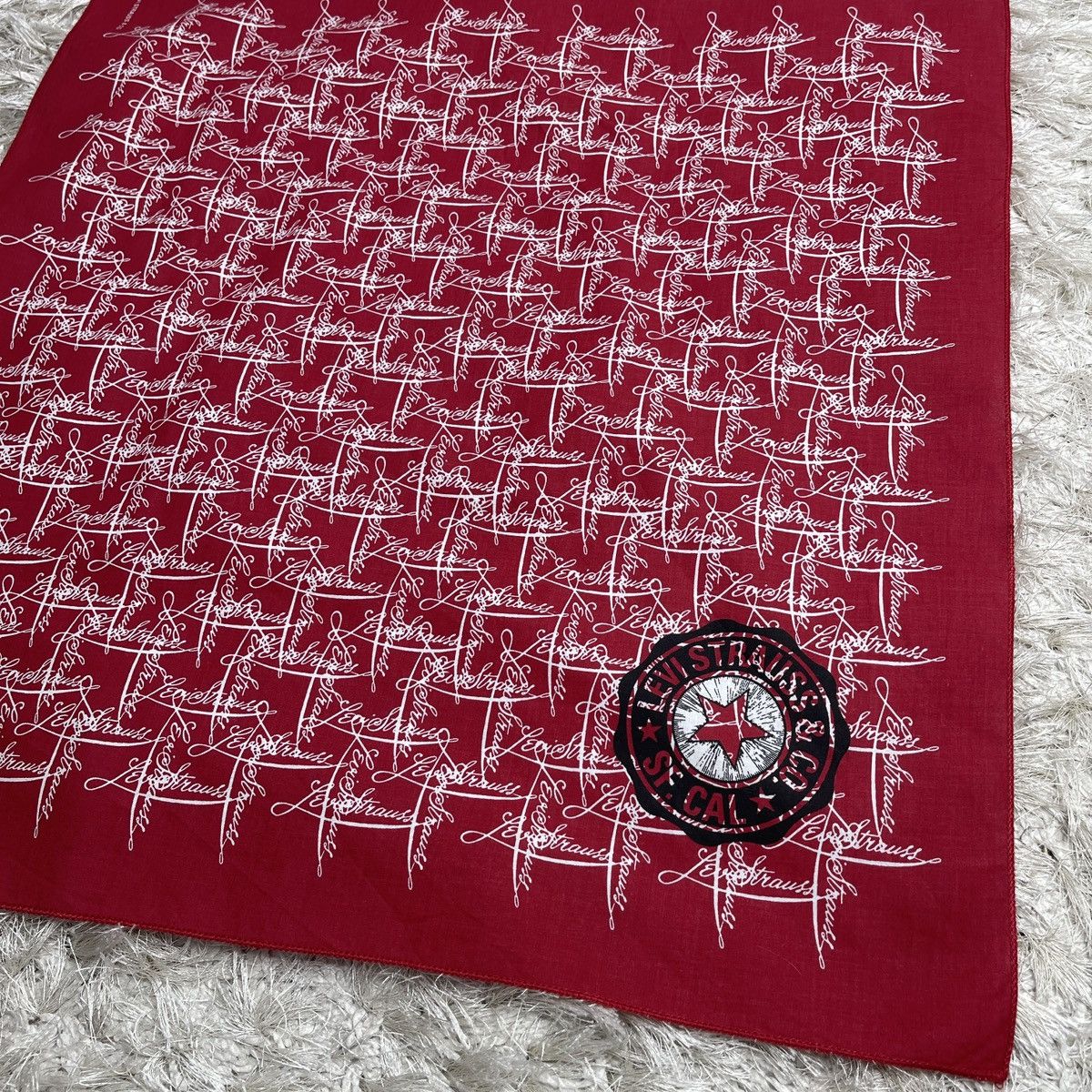 Levi's Levi’s Levis Vintage Scarf Made in Italy Size ONE SIZE - 5 Thumbnail