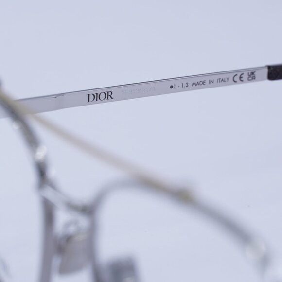 Dior New Dior CD DIAMONDO R2U F200 Eyeglasses - Silver/Gold Frame Size ONE SIZE - 7 Thumbnail