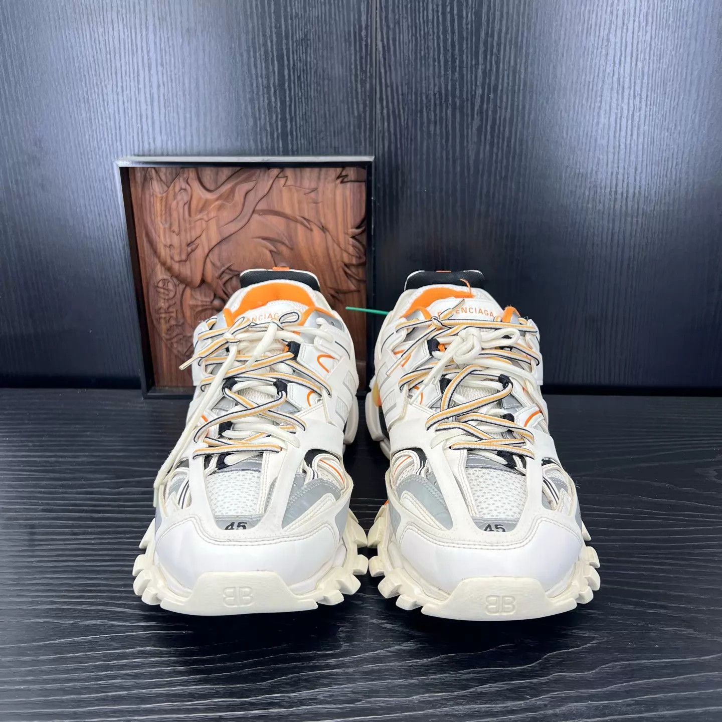 Balenciaga Balenciaga Track White/Orange 45 Size US 12 / EU 45 - 4 Thumbnail