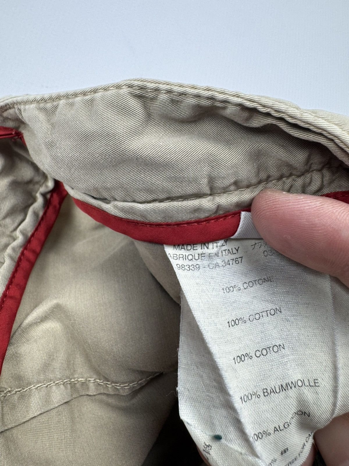 Prada Vintage Prada Men's Beige Chino Pants Size US 34 / EU 50 - 11 Thumbnail