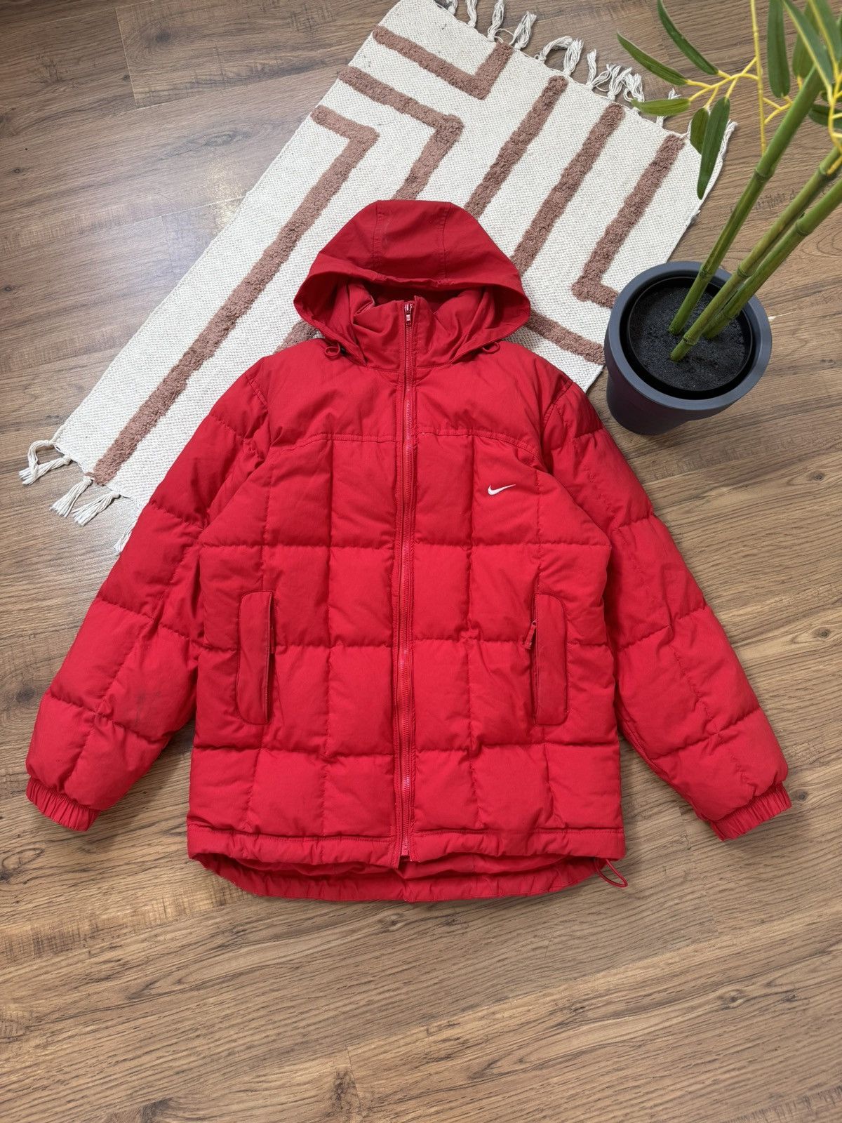 Nike VINTAGE NIKE 2000s WAFFLE STYLE DOWN PUFFER JACKET Size US M / EU 48-50 / 2 - 1 Thumbnail
