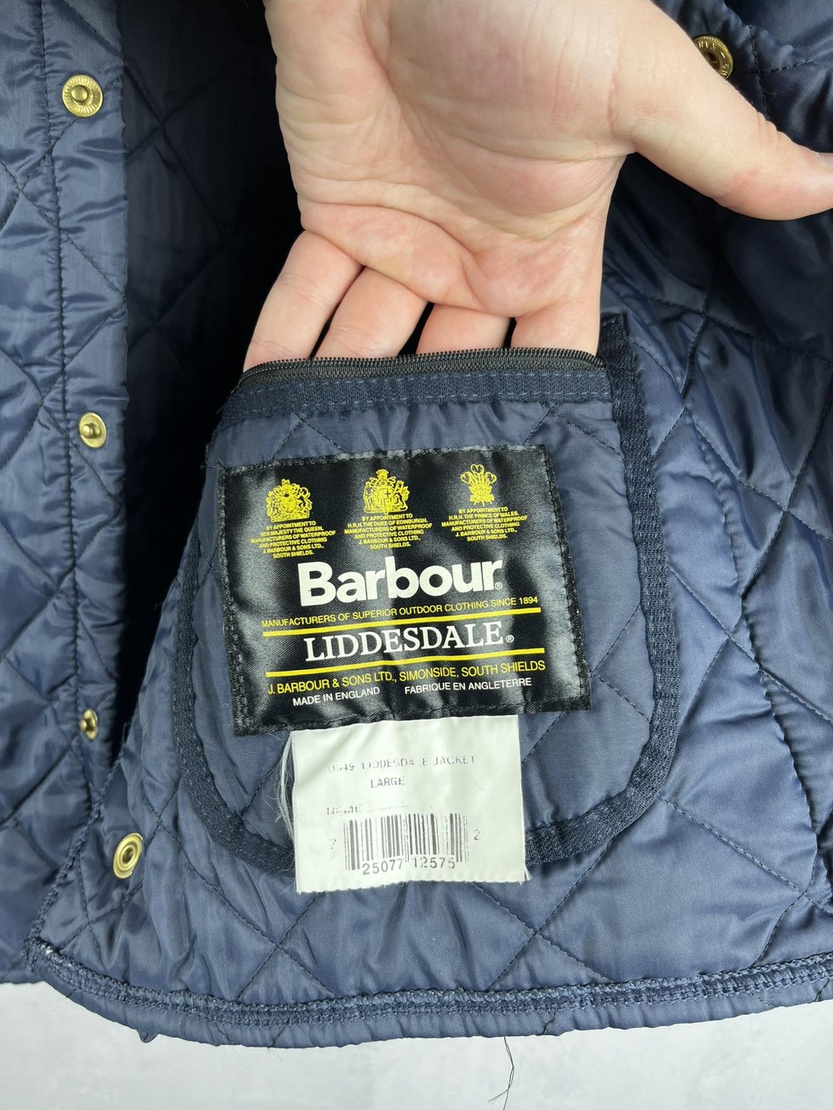 Barbour Vintage Barbour Liddesdale Quilted Men's Jacket Navy M Size US L / EU 52-54 / 3 - 12 Thumbnail