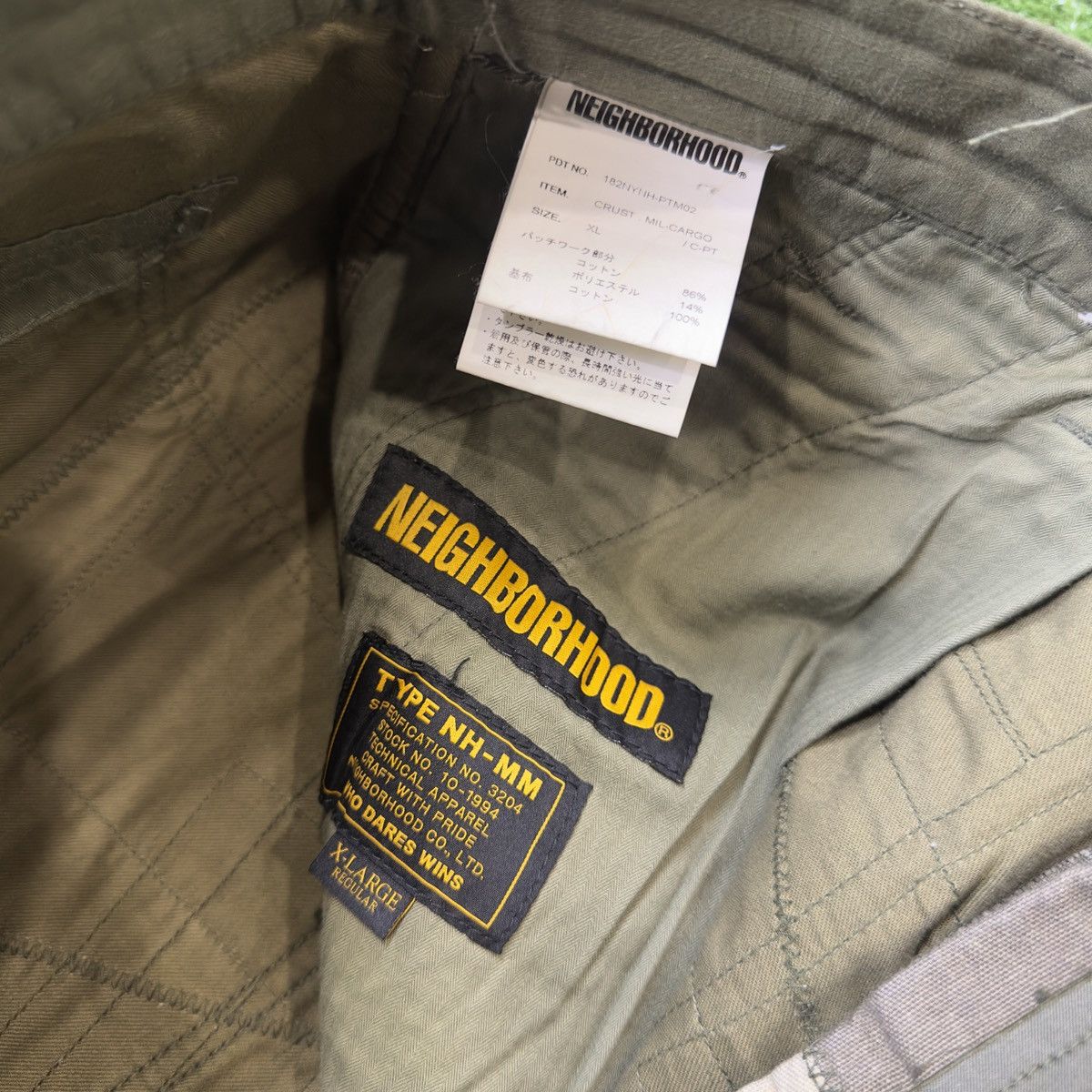 Neighborhood Neighbourhood MIL NHMM Cargo Pants 38x34 Green Patchwork Size US 38 / EU 54 - 3 Thumbnail