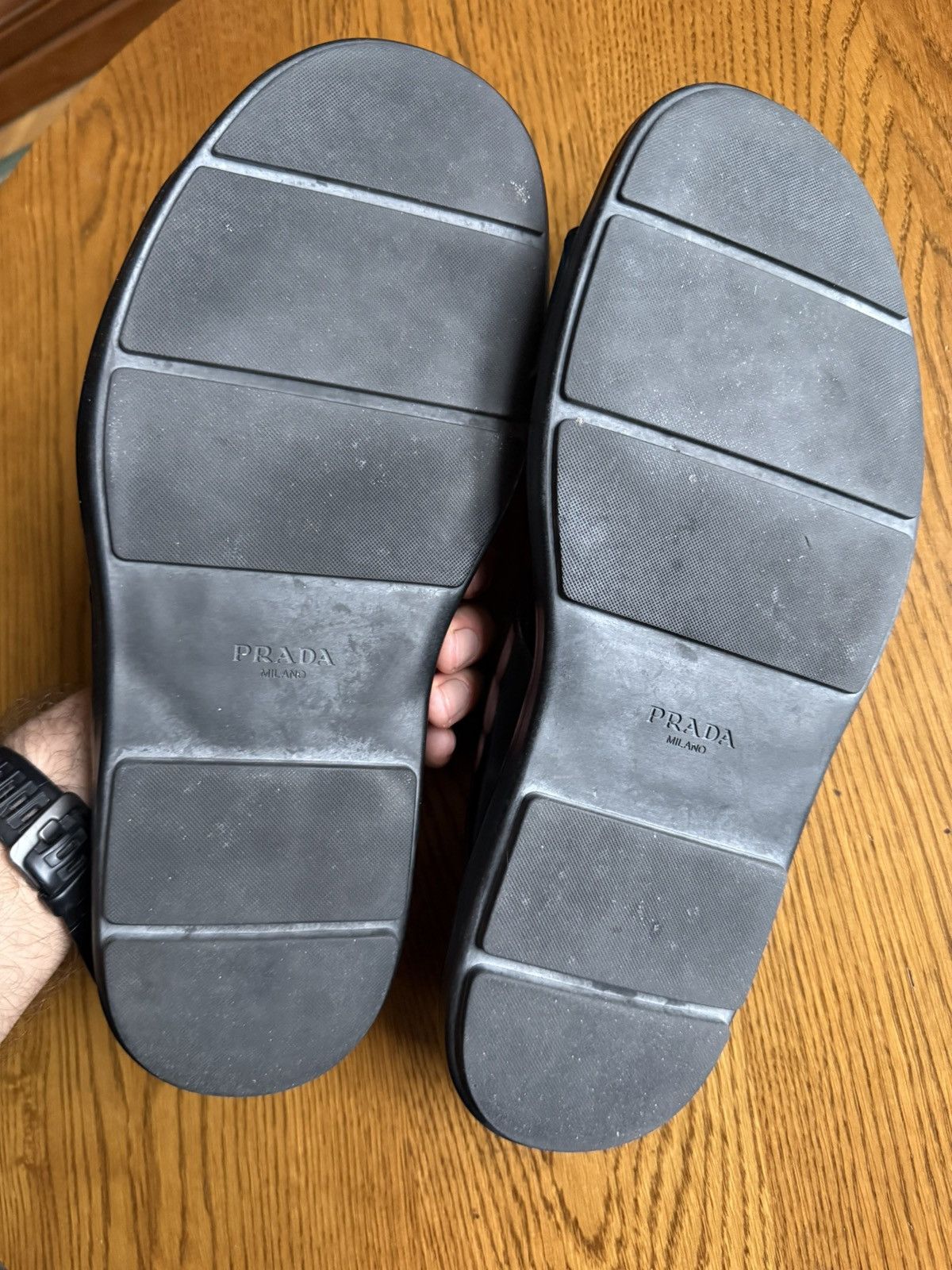 Prada Prada Leather Sandals Size US 11 / EU 44 - 7 Thumbnail