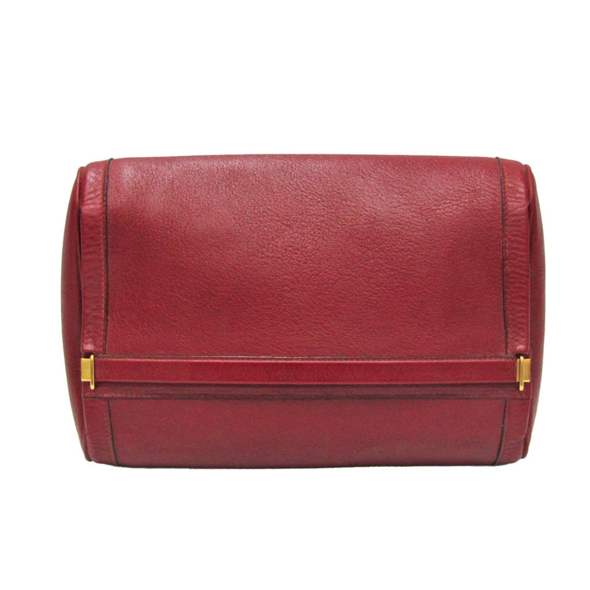 image of Hermes Clutch in Burgundy, Women's
