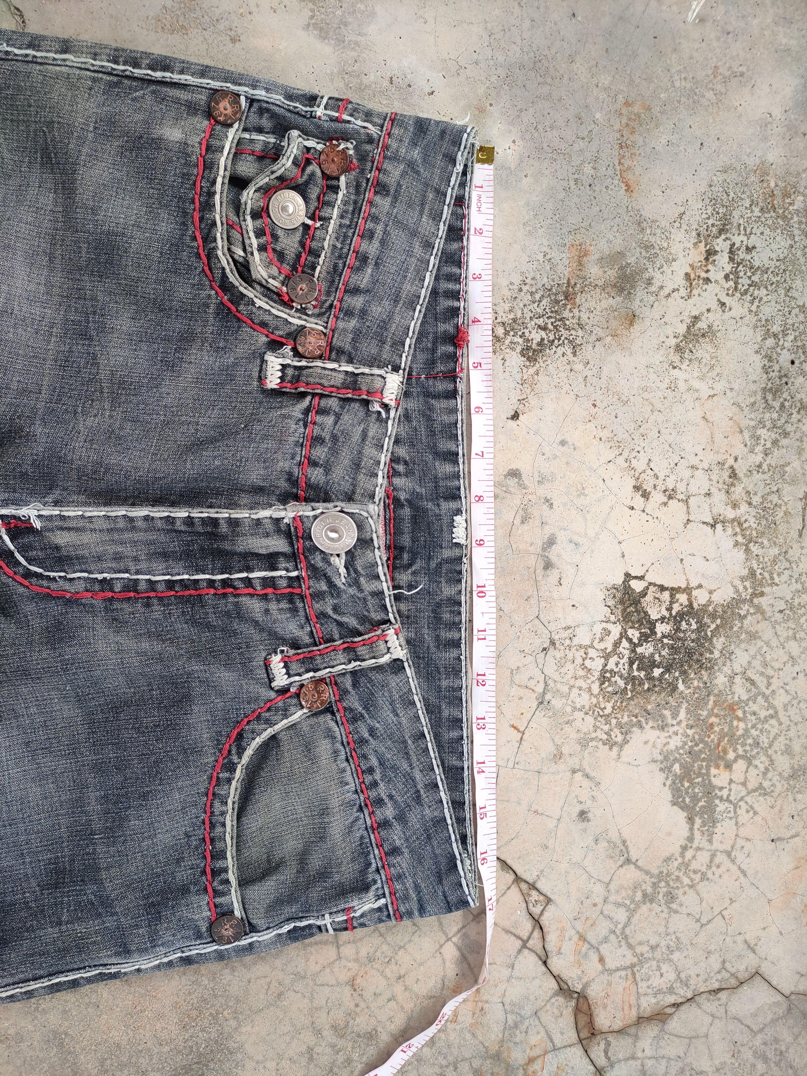 Japanese Brand W33 VINTAGE ROUGH RIDER FADED DISTRESSED DENIM JEAN PANTS Size US 33 - 6 Thumbnail