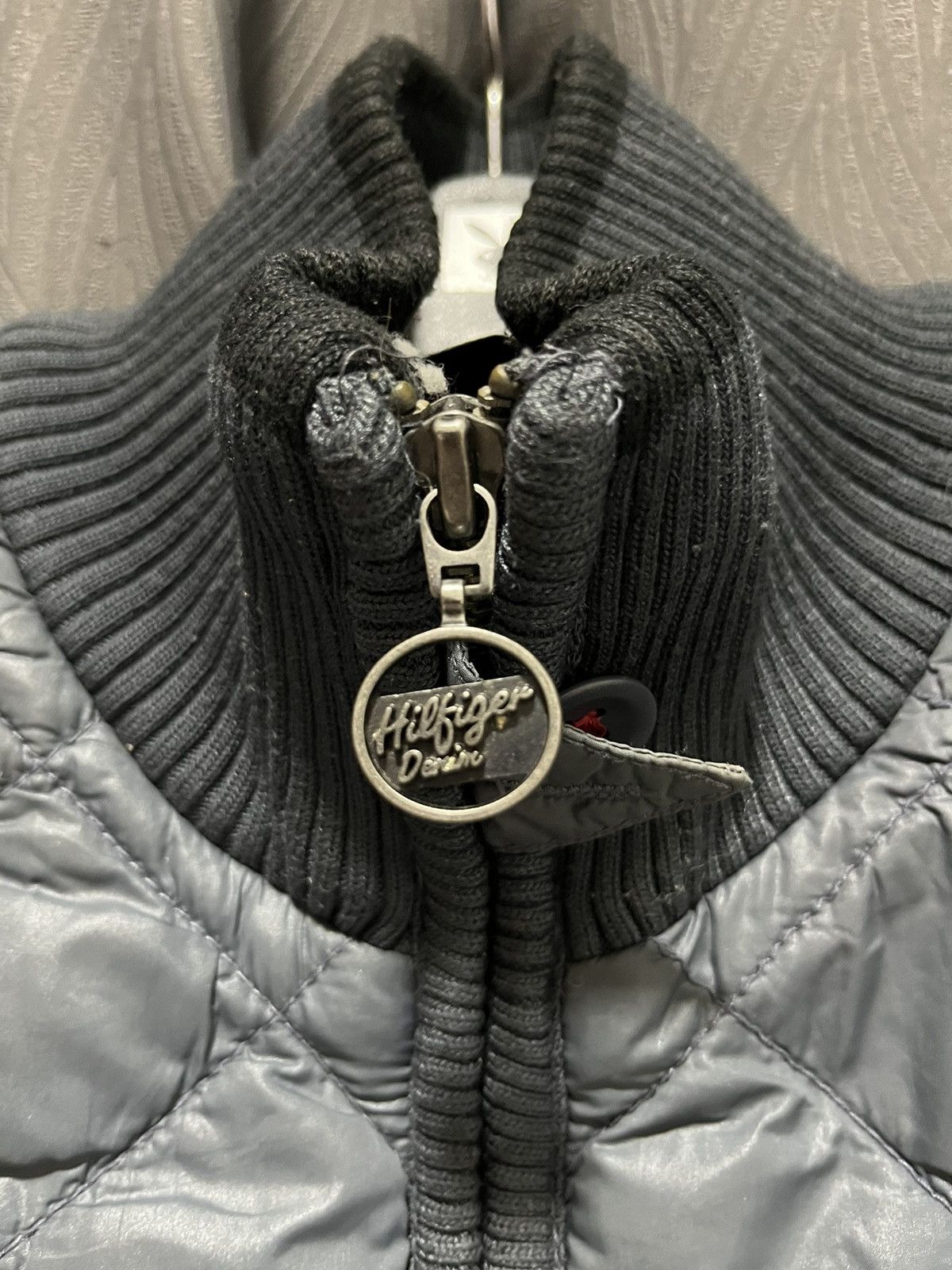Tommy Hilfiger Hilfiger Denim Diamond Quilted Sweater Jacket Size S / US 4 / IT 40 - 7 Thumbnail