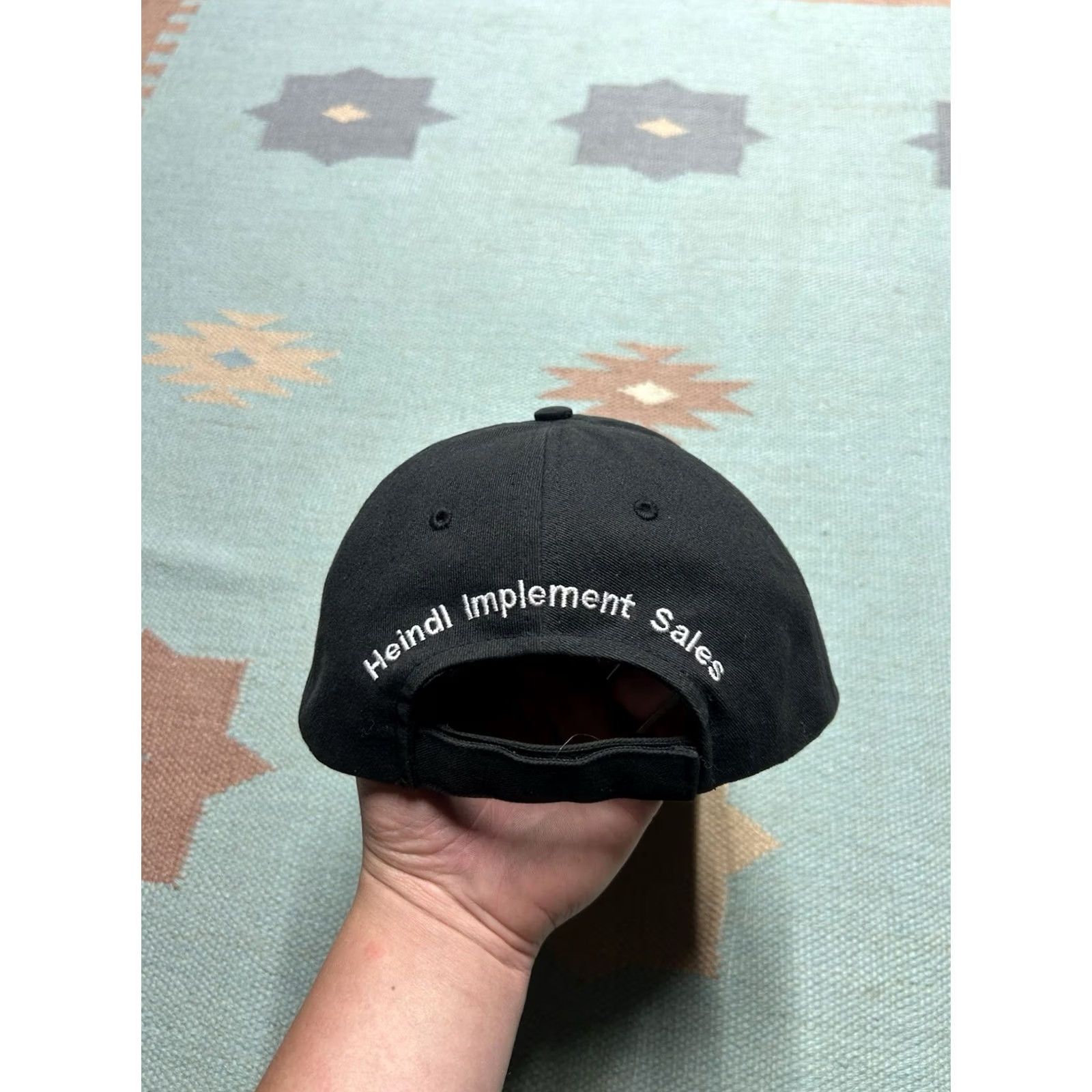 Vintage VINTAGE Massey Ferguson Heindl Implement tractor farm hat cap strapback black Size ONE SIZE - 5 Thumbnail