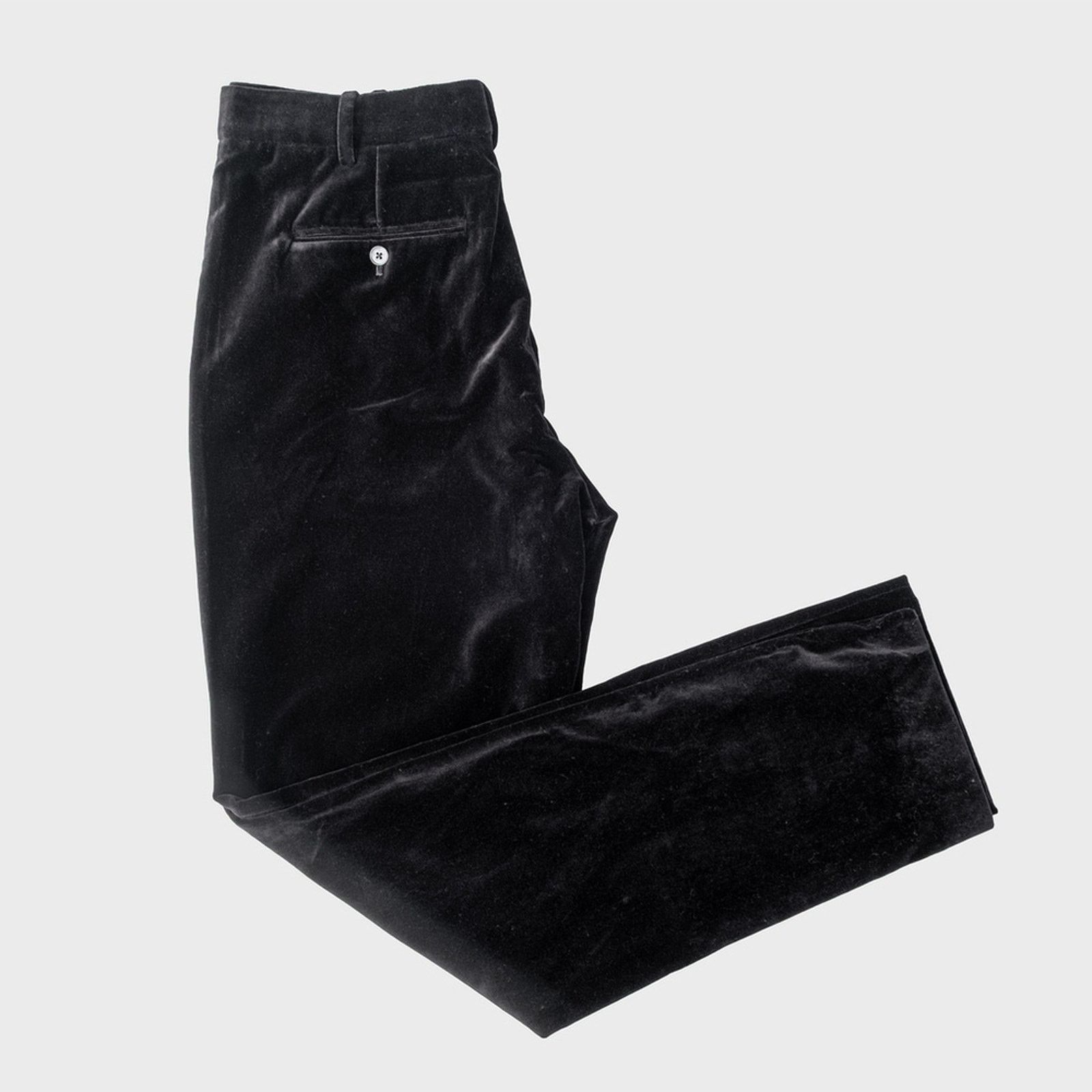 Polo Ralph Lauren POLO RALPH LAUREN X FRIENDS Velvet Straight Pant Black Sz 10 Size 32" / US 10 / IT 46 - 4 Thumbnail
