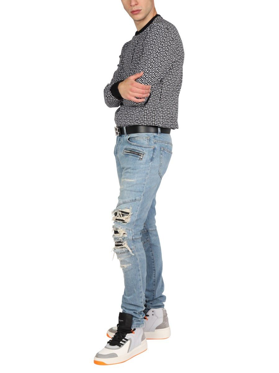 Balmain o1y0426 Denim Pant in Blue Size US 30 / EU 46 - 3 Thumbnail
