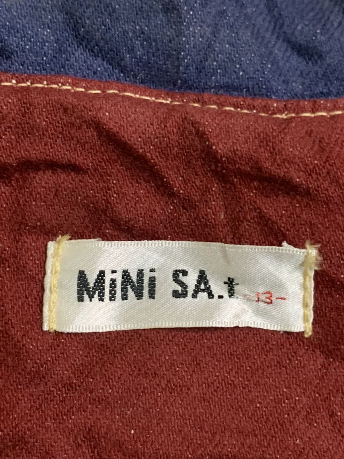 Japanese Brand Rare Design Vintage Mini SA.t Trucker Jackets Size L / US 10 / IT 46 - 4 Thumbnail