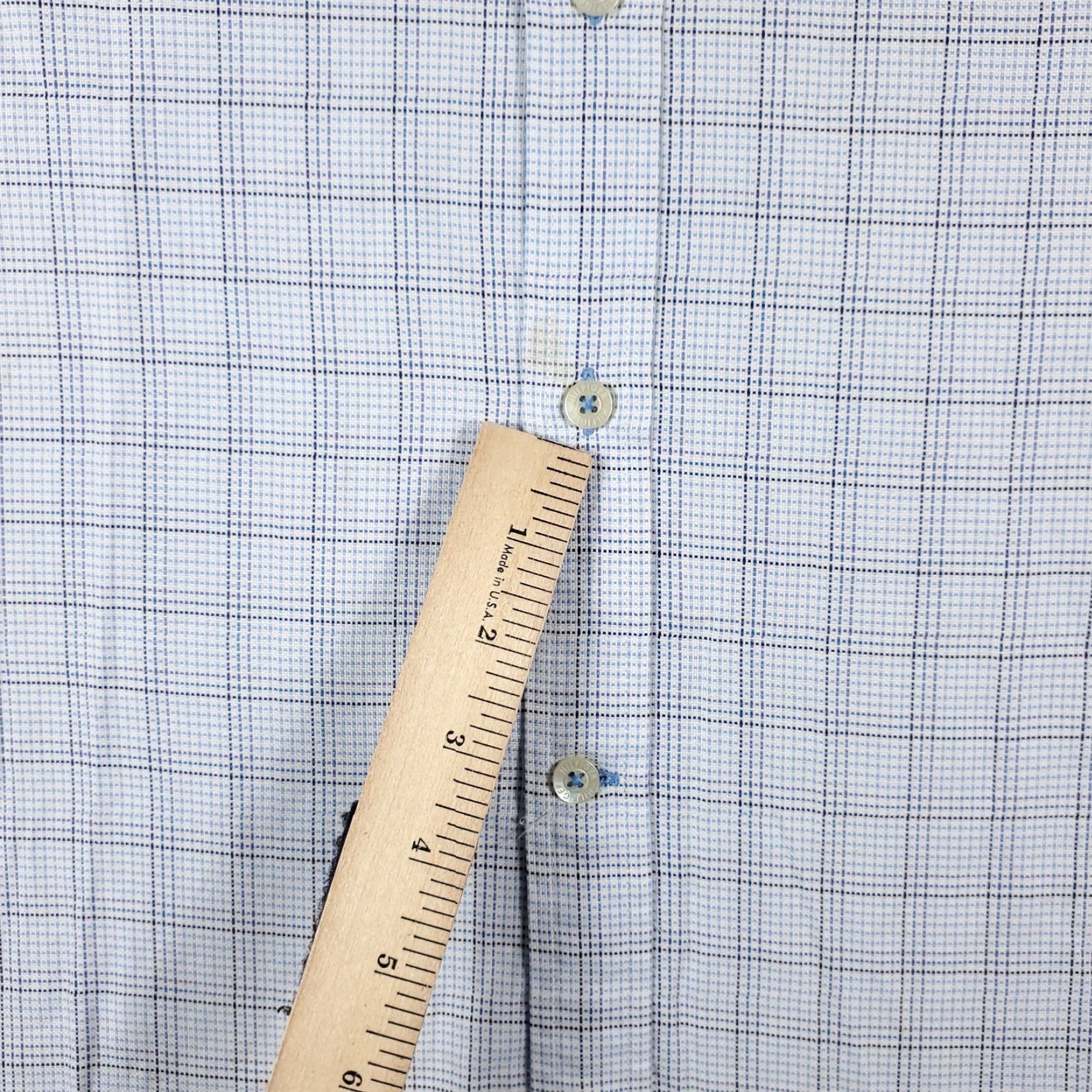 Tommy Hilfiger Tommy Hilfiger Blue Plaid Button-Up Shirt Men's Large Short Sleeve Casual Size US L / EU 52-54 / 3 - 4 Thumbnail