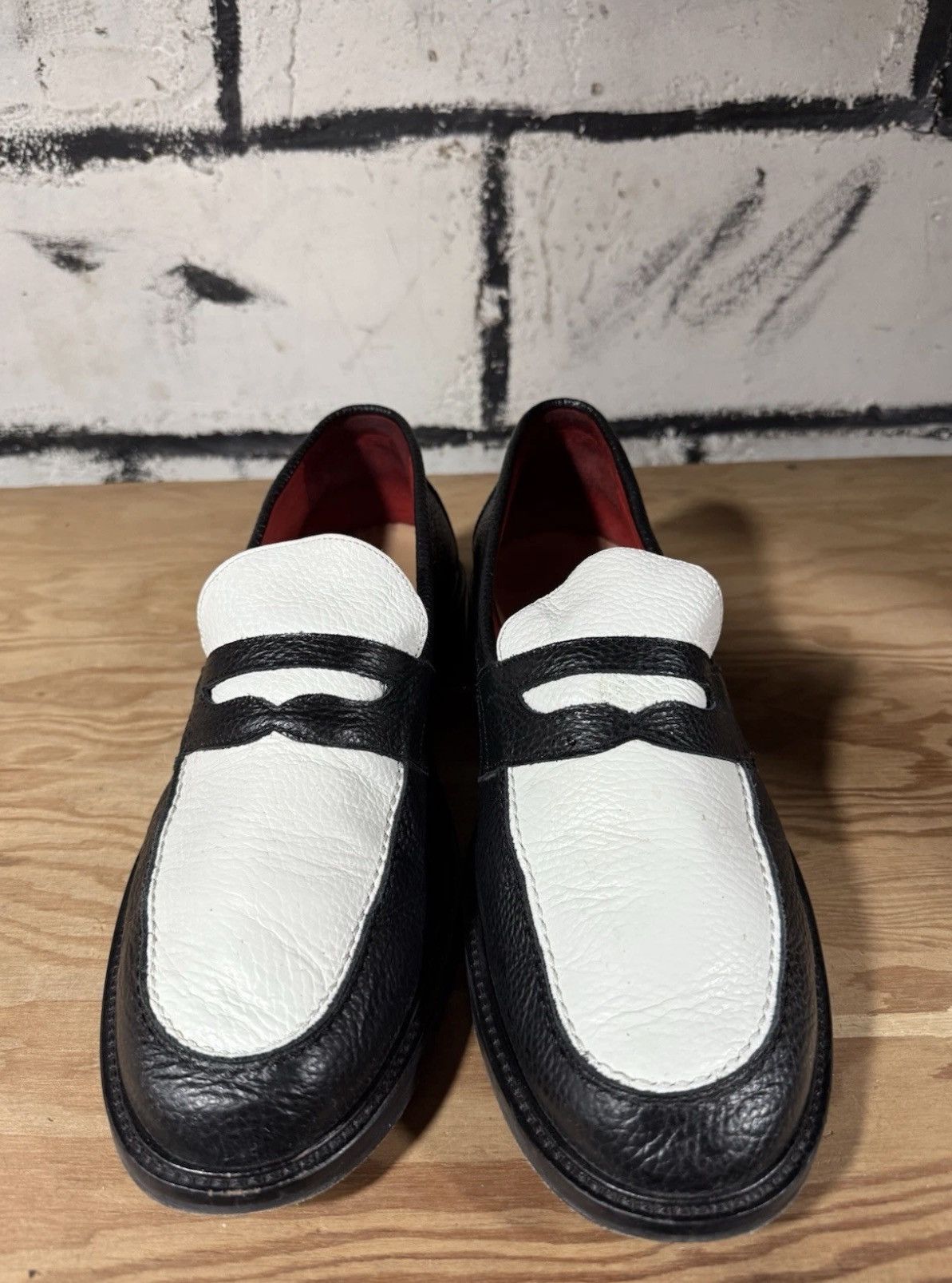 Aime Leon Dore Aime Leon Dore Penny Loafer BLACK / WHITE SS22FD000 Mens 12 Size US 12 / EU 45 - 3 Thumbnail