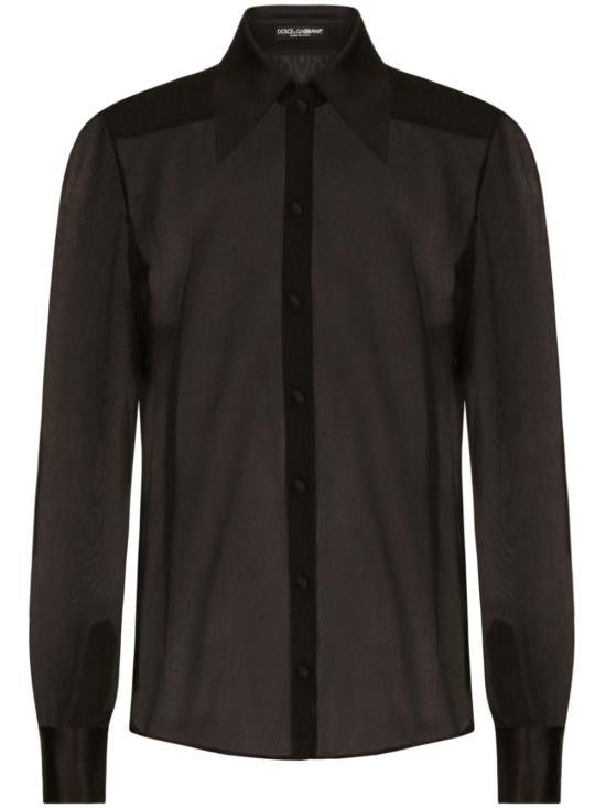 Dolce & Gabbana DOLCE & GABBANA Women Shirts F5R42T FU1ATN0000 Black Size M / US 6-8 / IT 42-44 - 1 Thumbnail