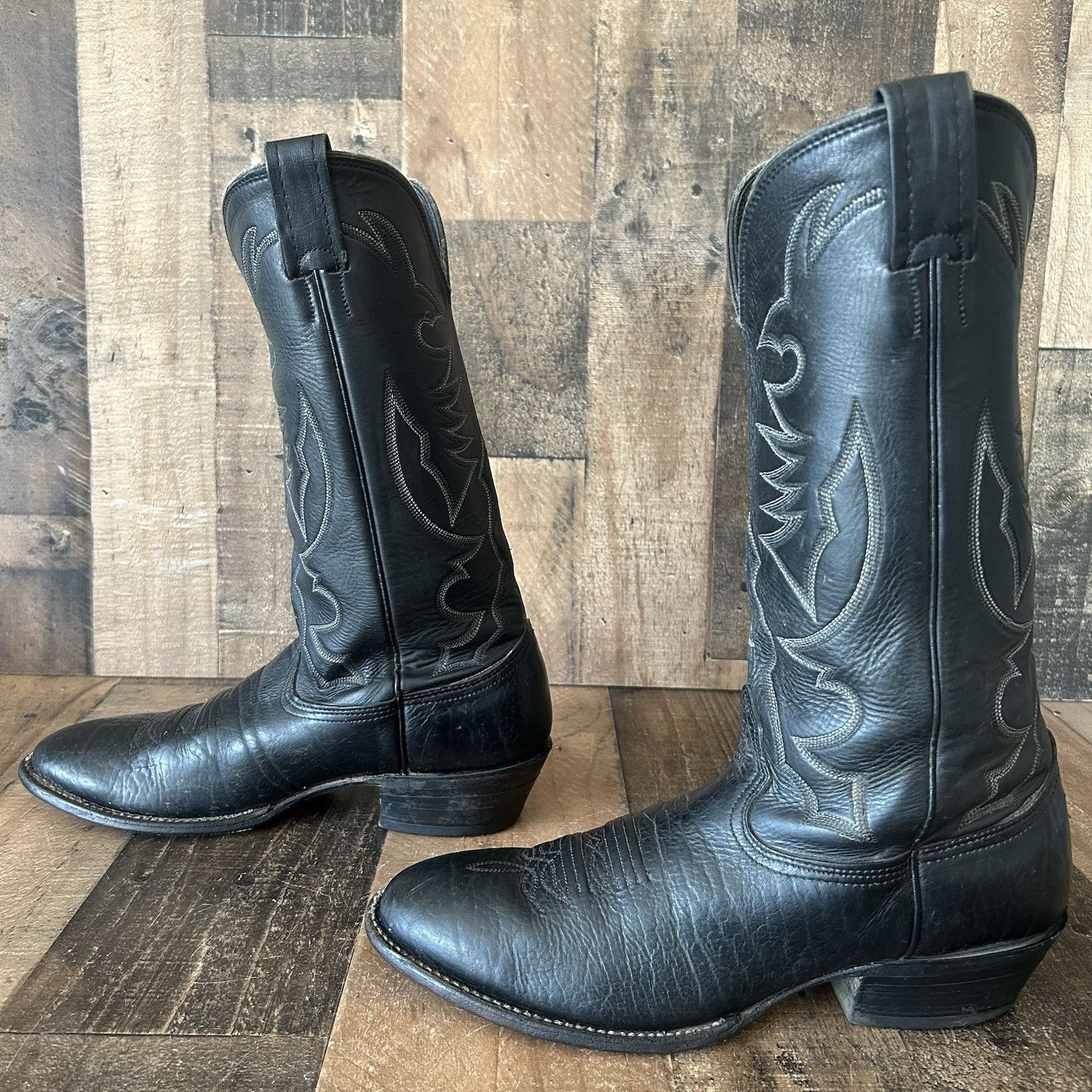 Larry Mahan Larry Mahan Vintage Bullhide Cowboy Boots Mens 11 B Size US 11 / EU 44 - 10 Thumbnail