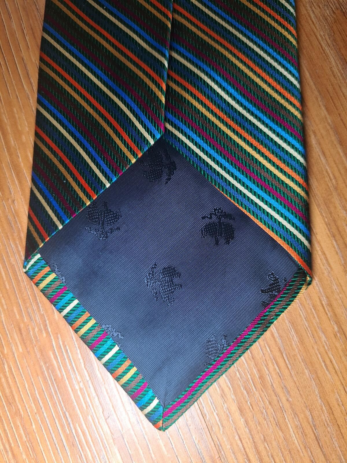 Brooks Brothers Brooks Brothers 100% Silk Tie Multicolor Striped Herringbone Size ONE SIZE - 4 Thumbnail