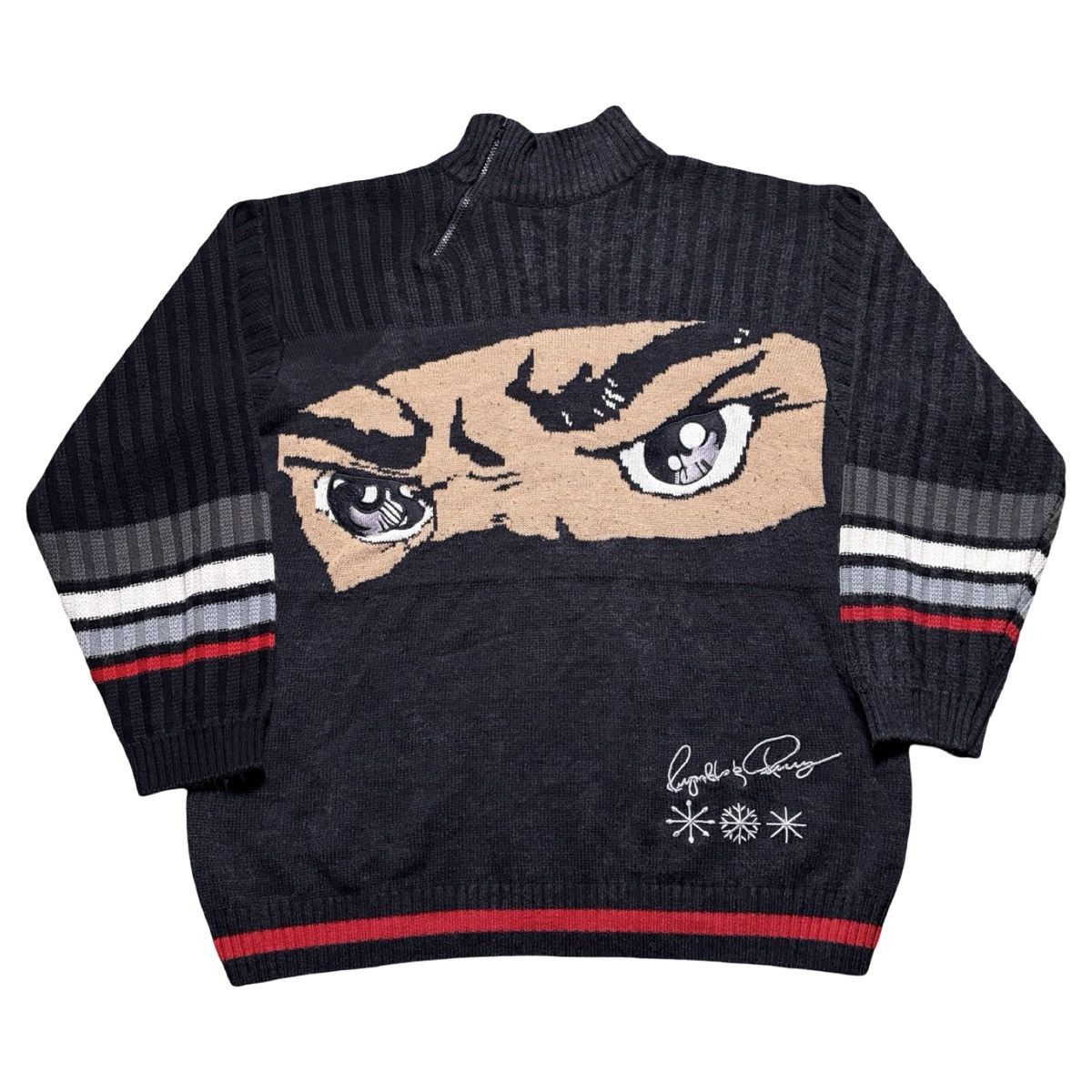 Other Vintage Y2K Asymmetrical Quarter Zip Boondocks Size US L / EU 52-54 / 3 - 1 Thumbnail