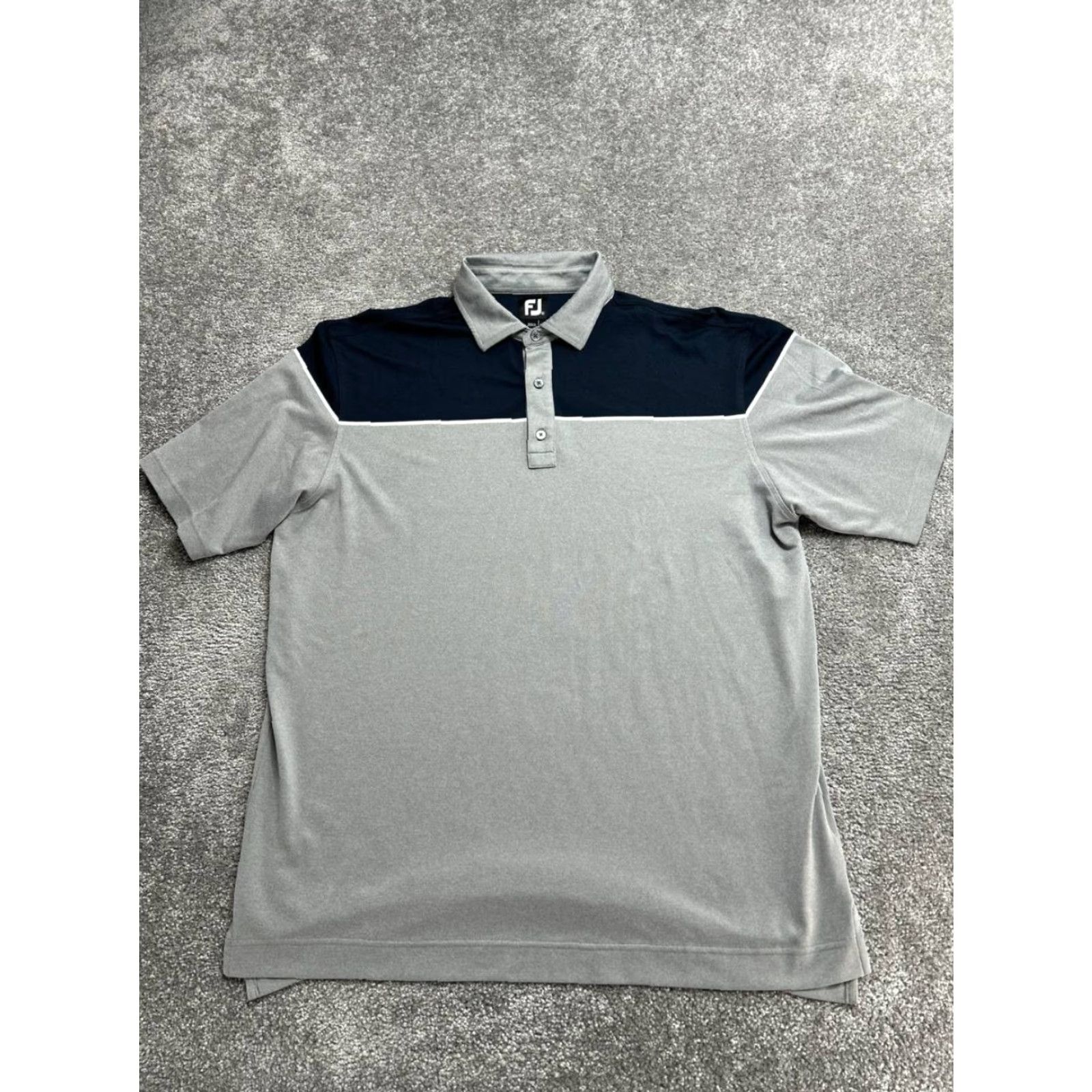 Footjoy FootJoy Polo Shirt Mens XL Gray Stretch Logo Golf Tennis Resort Shirt Size US XL / EU 56 / 4 - 2 Thumbnail