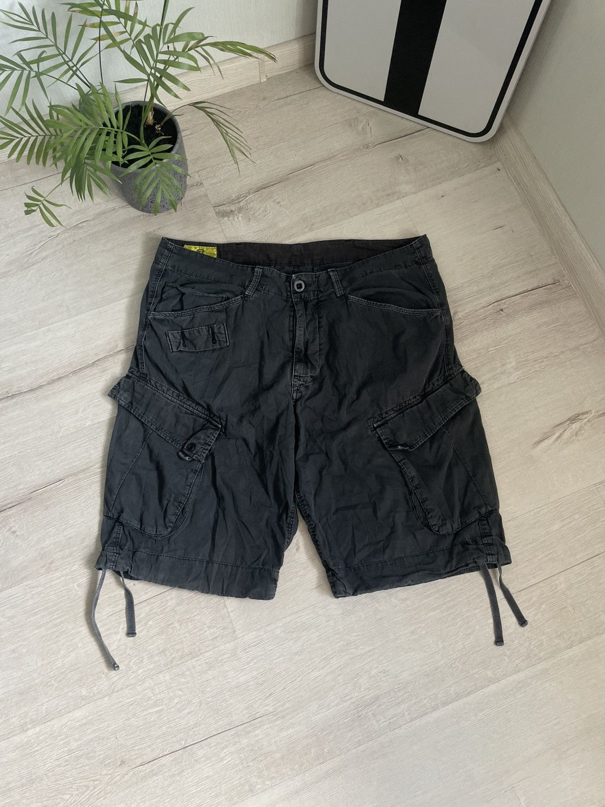 Vintag Military G-Star 3D Raw Cargo Washed Shorts Faded Y2k