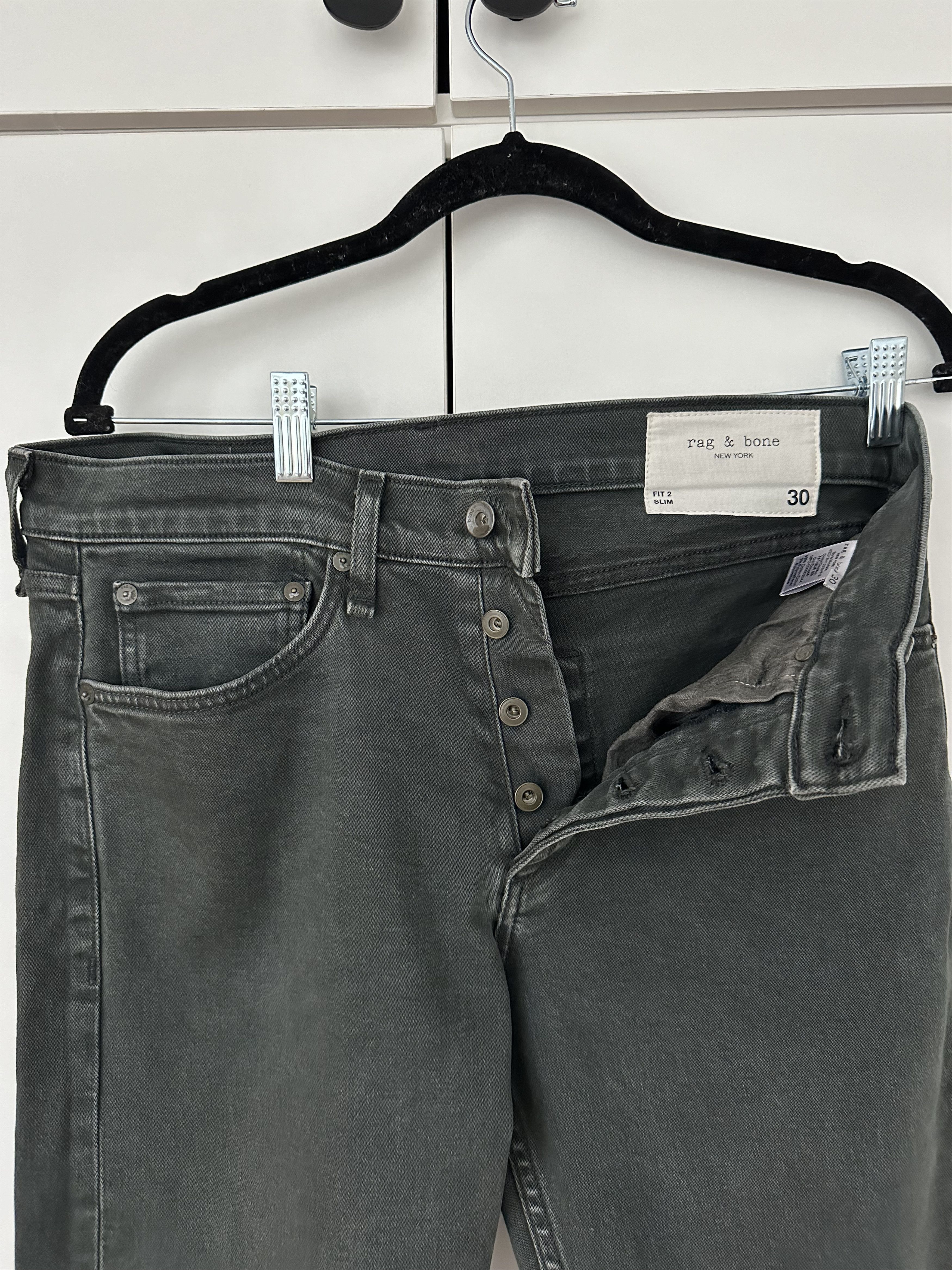 Rag & Bone Fit 2 - Fatigue Green Jean - Size 30 x 28 Size US 30 / EU 46 - 5 Thumbnail