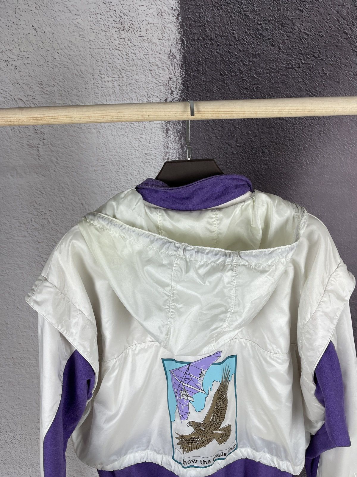Adidas Adidas Hang Glider vintage 90s how the eagle flies anorak Size US S / EU 44-46 / 1 - 14 Thumbnail
