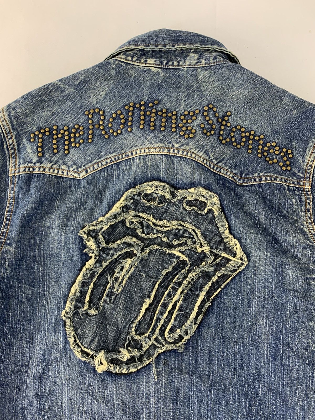 JACKROSE Jackrose x The Rolling Stones Denim Snap Button Shirt Jacket Size US S / EU 44-46 / 1 - 11 Thumbnail