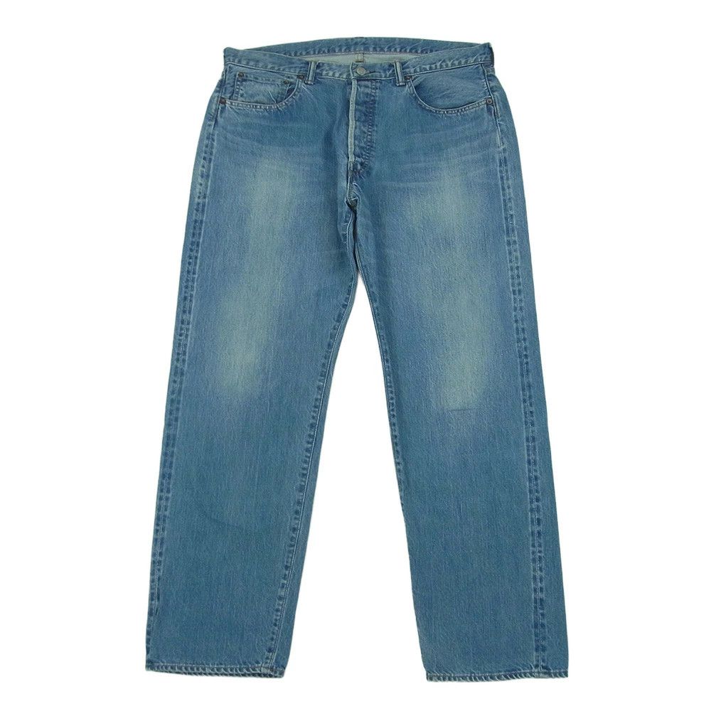 A.PRESSE Bleach Washed Denim Pants Indigo Blue 36/30