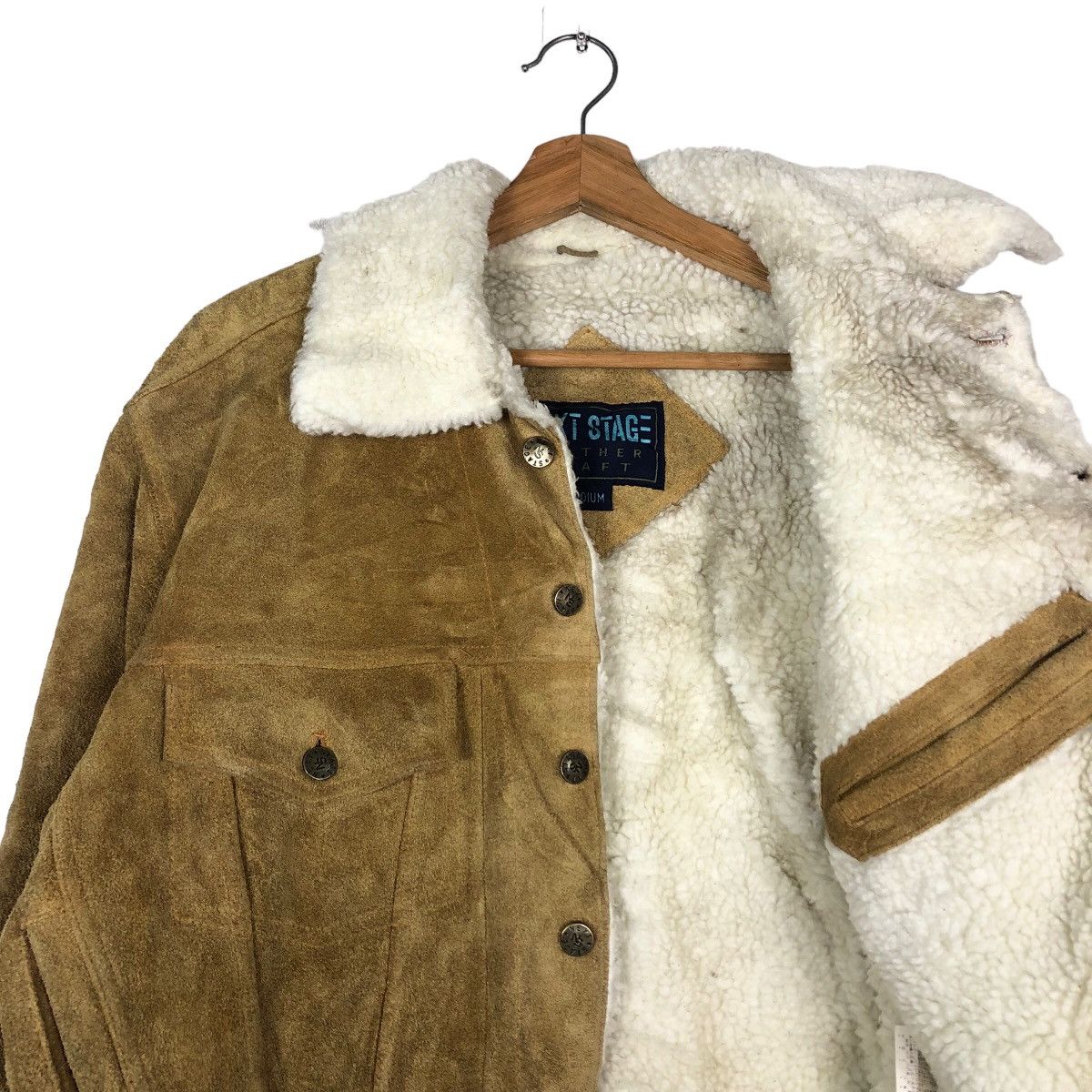 Issey Miyake 🔥Vintage Cropped Biker Leather Jacket Next Stage Sherpa Size US M / EU 48-50 / 2 - 12 Thumbnail
