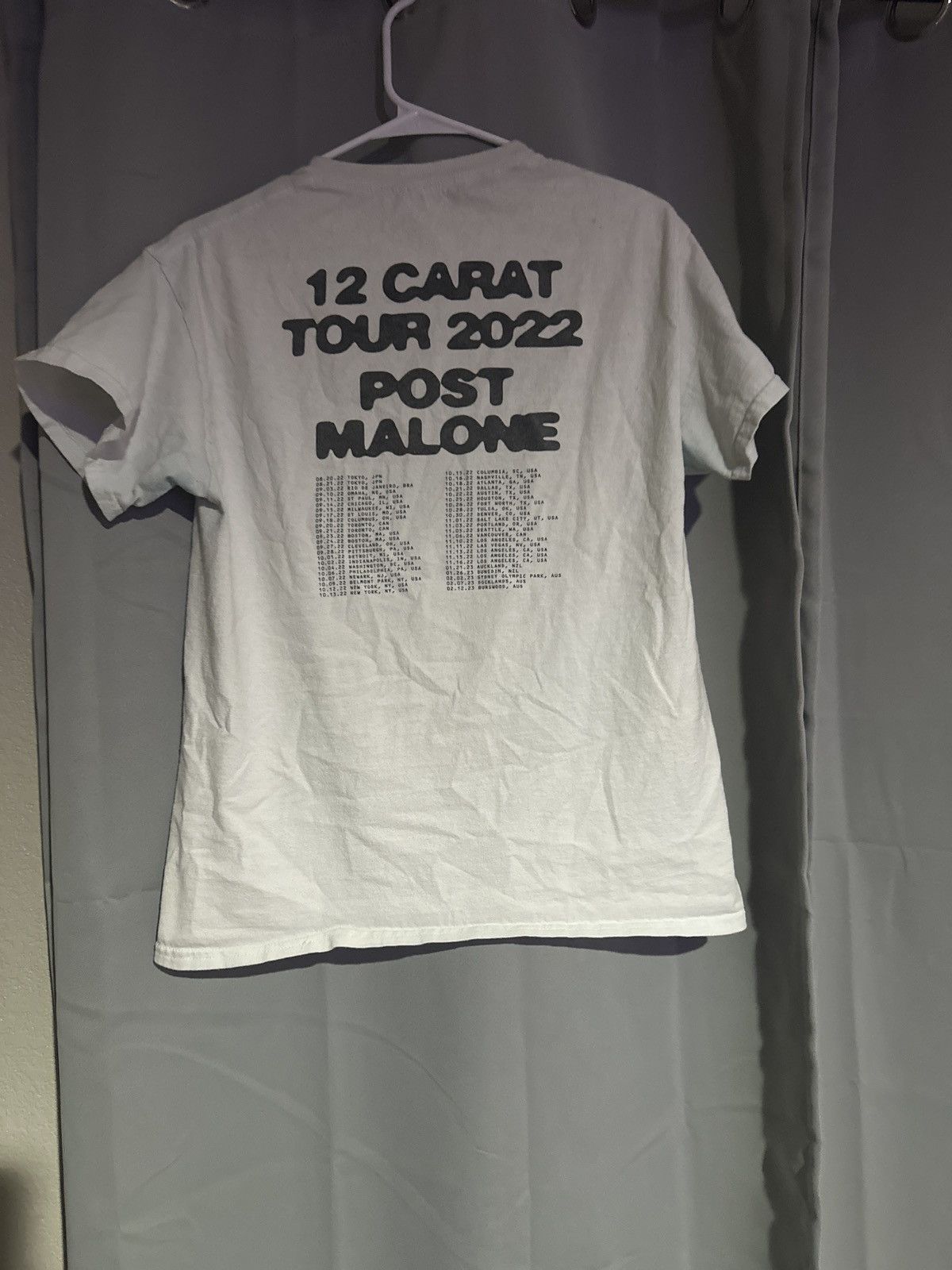 Band Tees Postmalone 12 carat tour Size US M / EU 48-50 / 2 - 1 Thumbnail