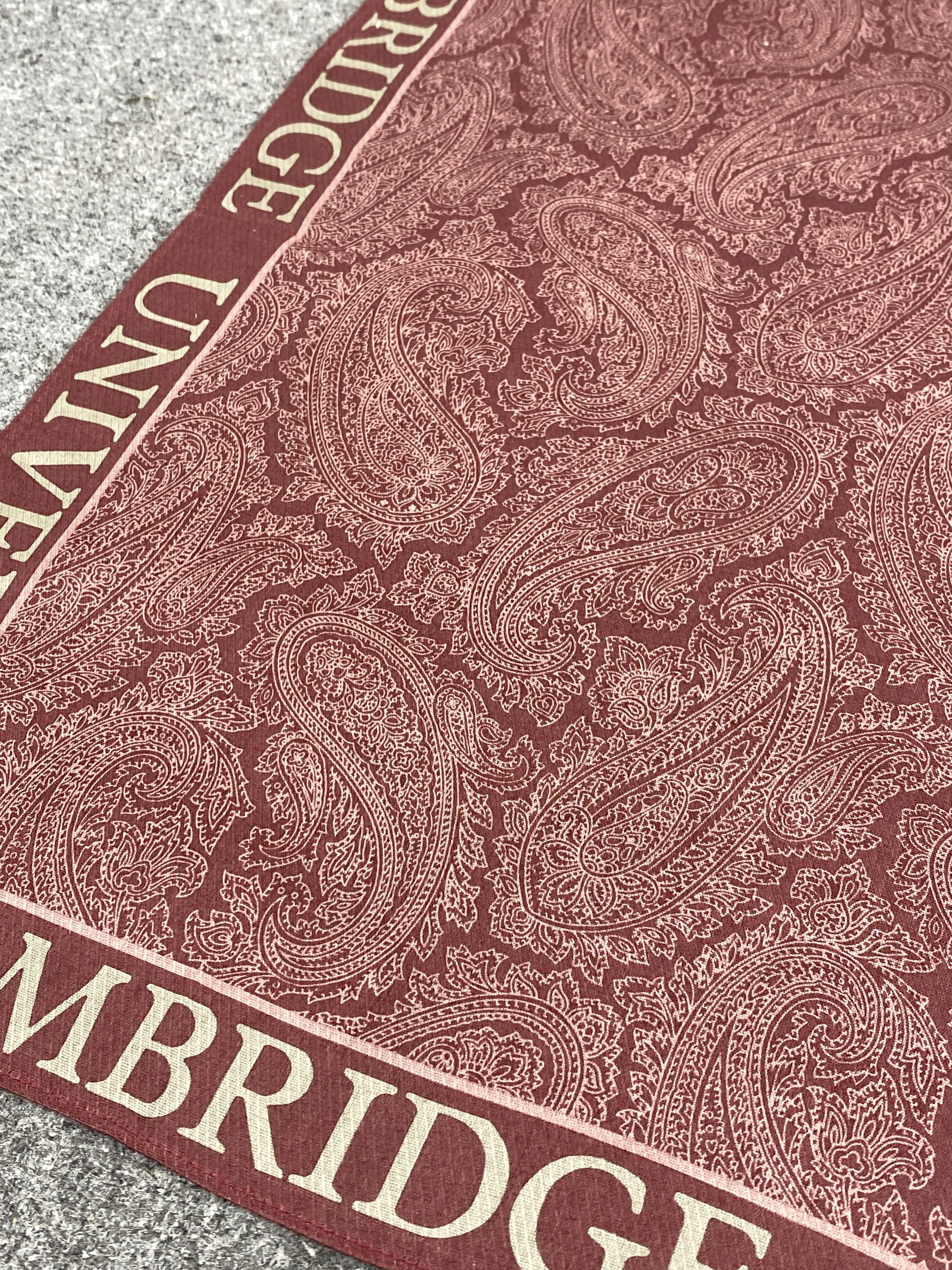 Vintage Cambridge University Handkerchief / Neckerchief KT0287 Size ONE SIZE - 7 Thumbnail