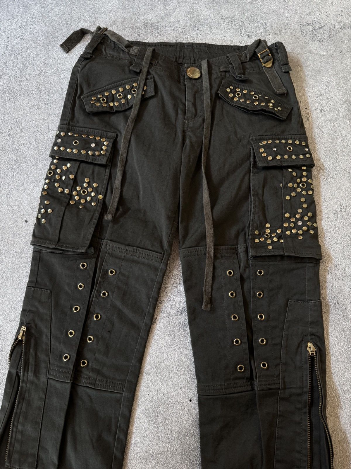Y2k Chuangba Jeans Studded Ifsixwasnine lgb short pants