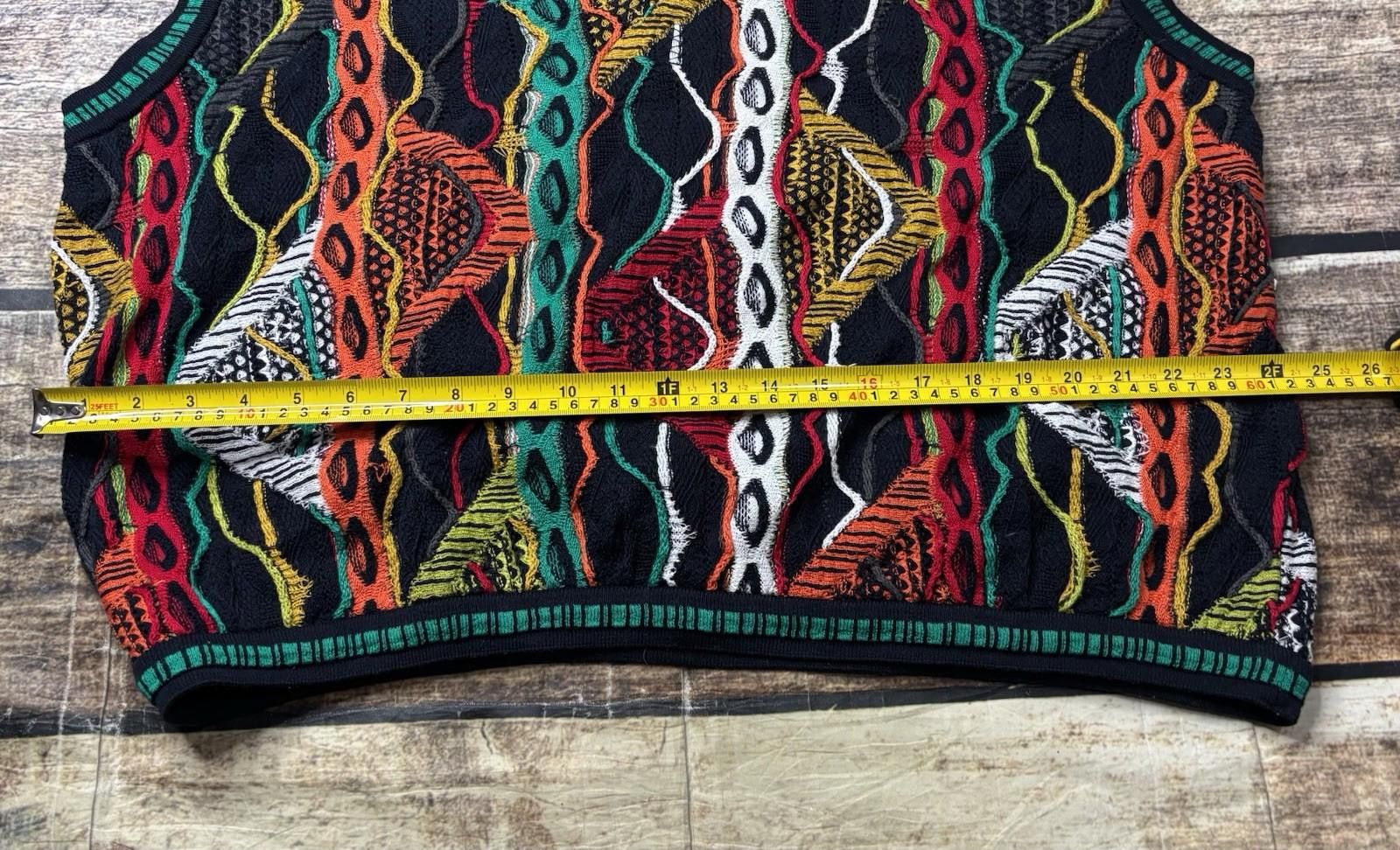 Coogi Coogi Sweater Vest Mens L 3D Knit Colorful Mercerized Cotton Size US L / EU 52-54 / 3 - 12 Thumbnail
