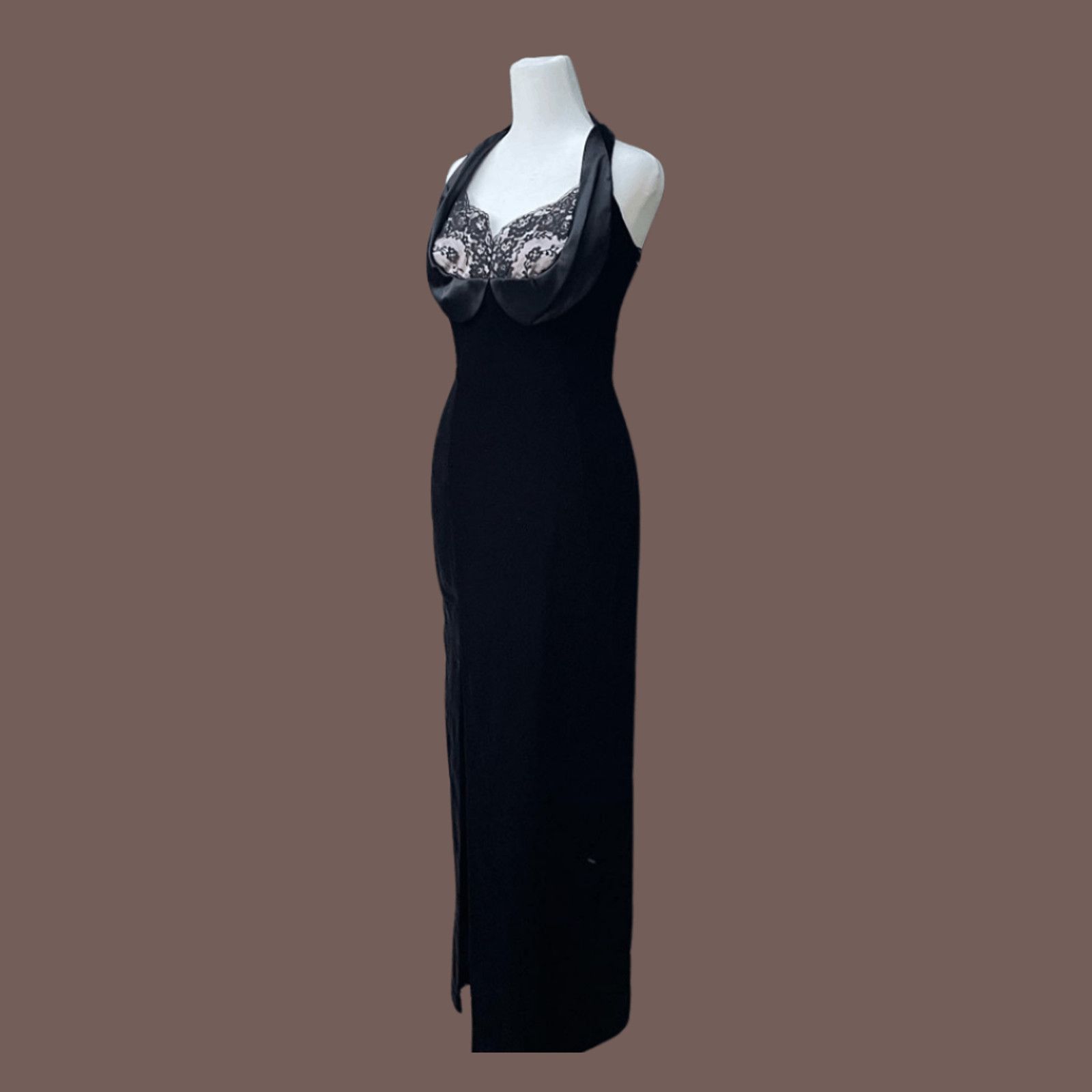 bolero for black dress Vintage 80s Gunne Sax Women's Cream Strapless Formal Satin Dress Black main image 1