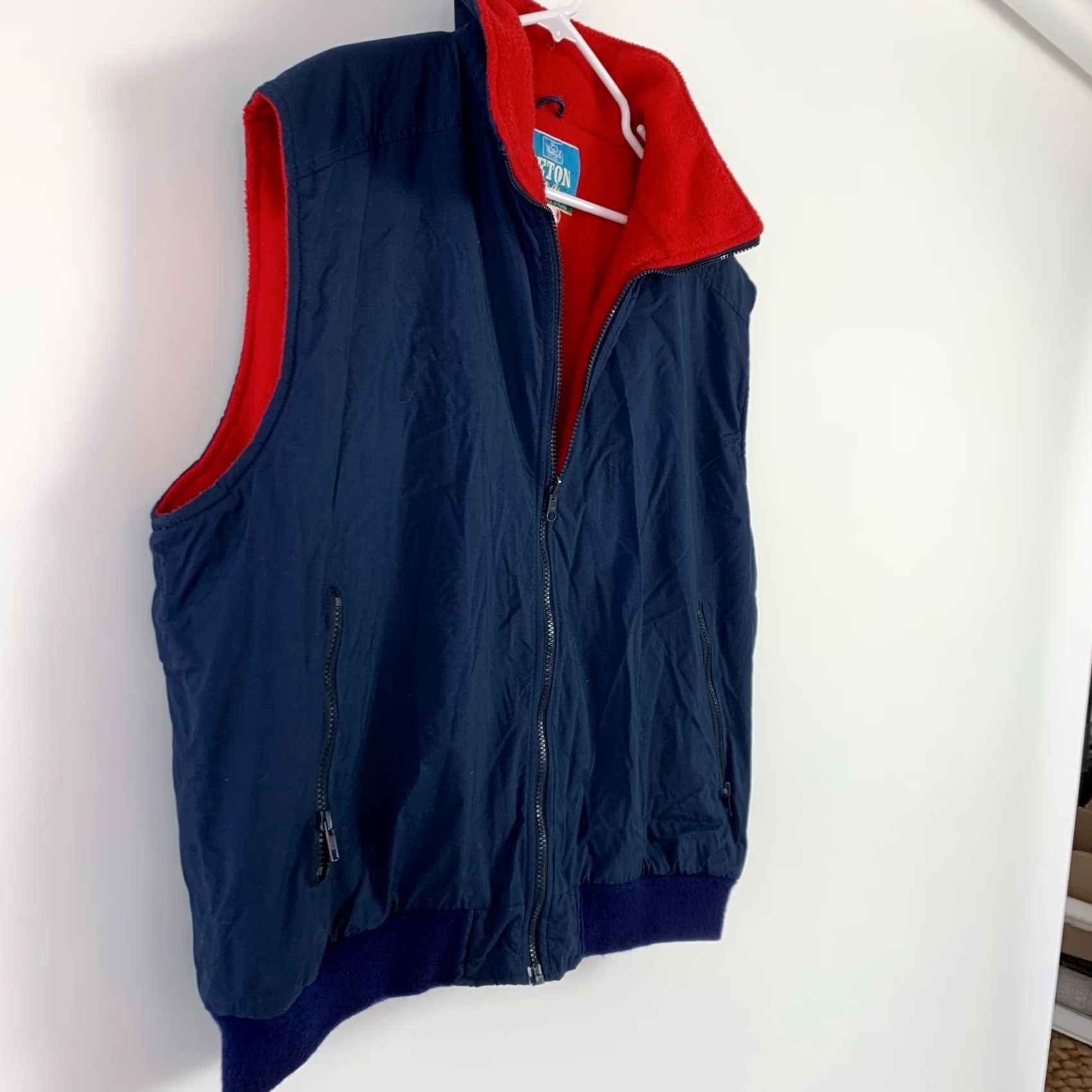 Vintage Vintage Woolrich Teton Vest Jacket Mens 2XL Blue Zip Woolrich 90s Woolrich Vest Mens XL/2X Chest 27.5" Navy Blue Size US XXL / EU 58 / 5 - 4 Thumbnail