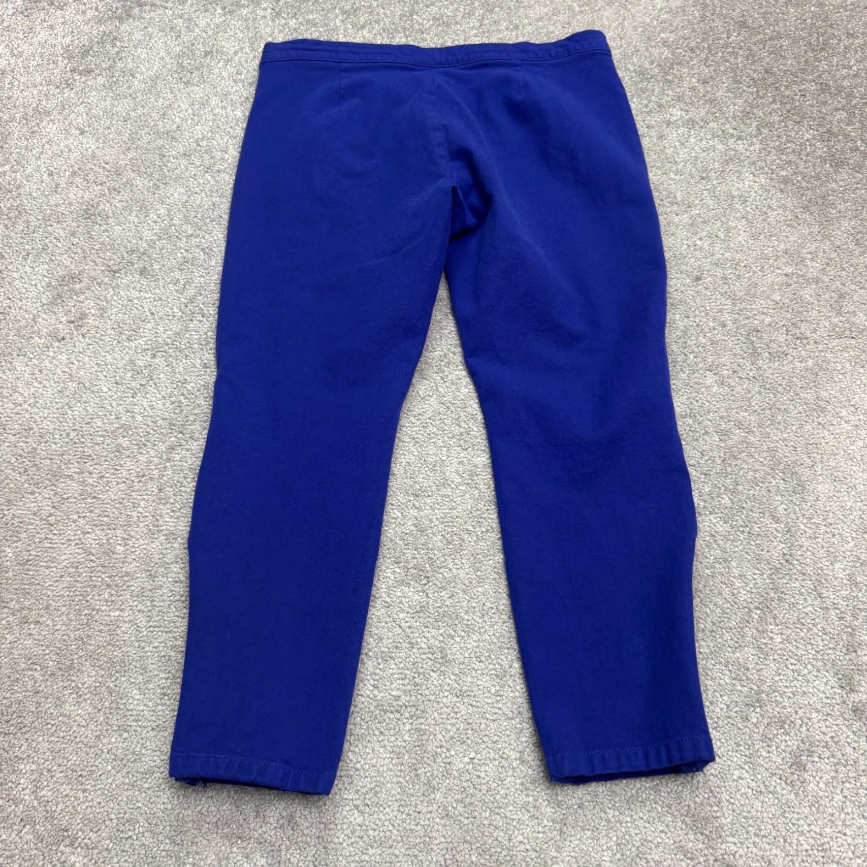 Eddie Bauer VINTAGE Eddie Bauer Banana Republic Sloan Crop Pants Women 8S Blue Tapered Fit Ankle Zip Casual Workwear Spring Summer Fall Winter Size 30" / US 8 / IT 44 - 2 Thumbnail