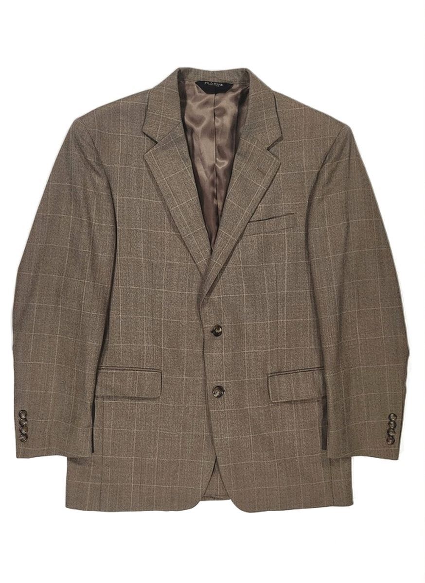 Jos. A. Bank Jos. A. Bank Wool Sport Coat Windowpane Plaid Blazer 40R Size 40R - 1 Thumbnail