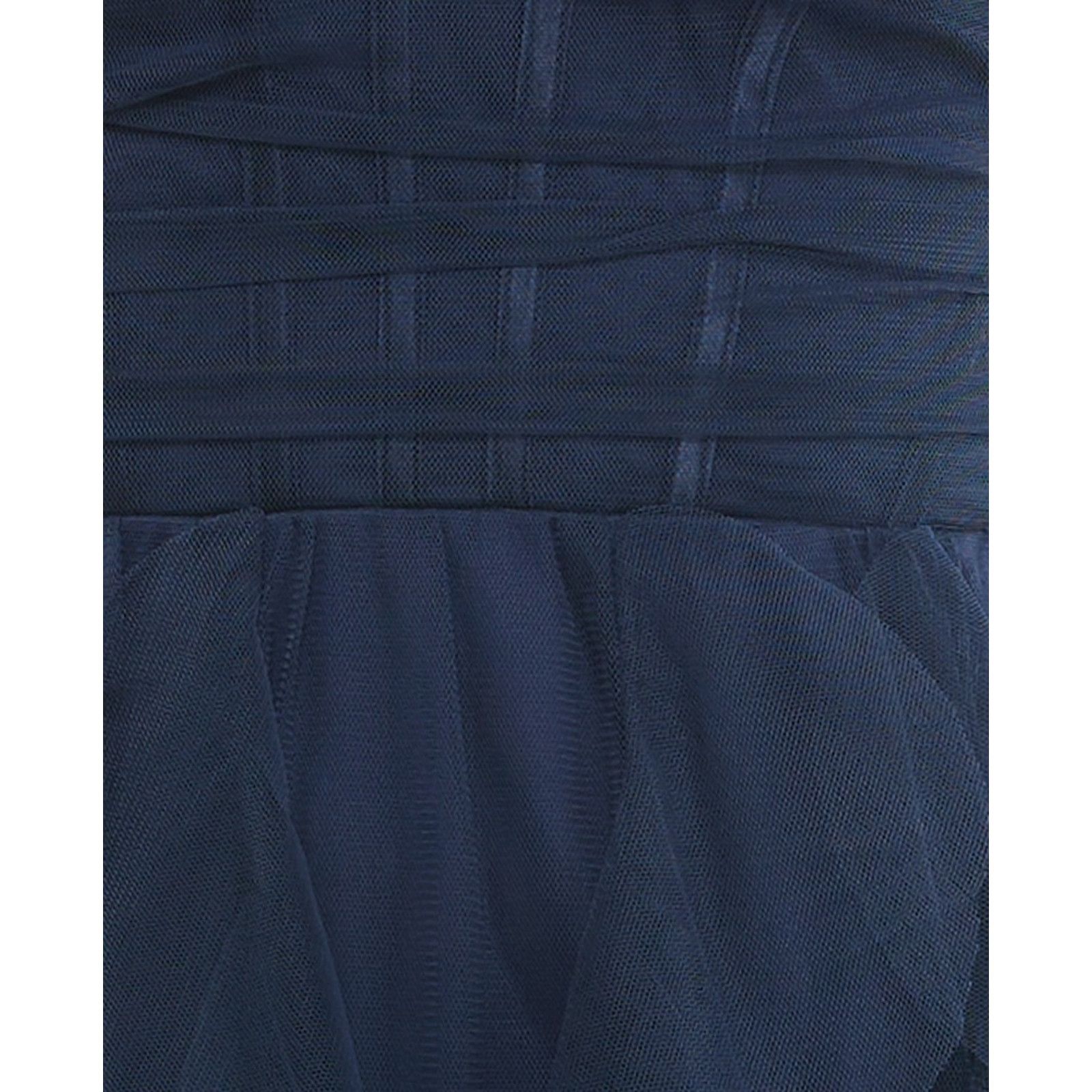 Other Pear Culture Juniors' Corset-Top Petal-Skirt Mesh Dress,Navy Size ONE SIZE - 4 Thumbnail